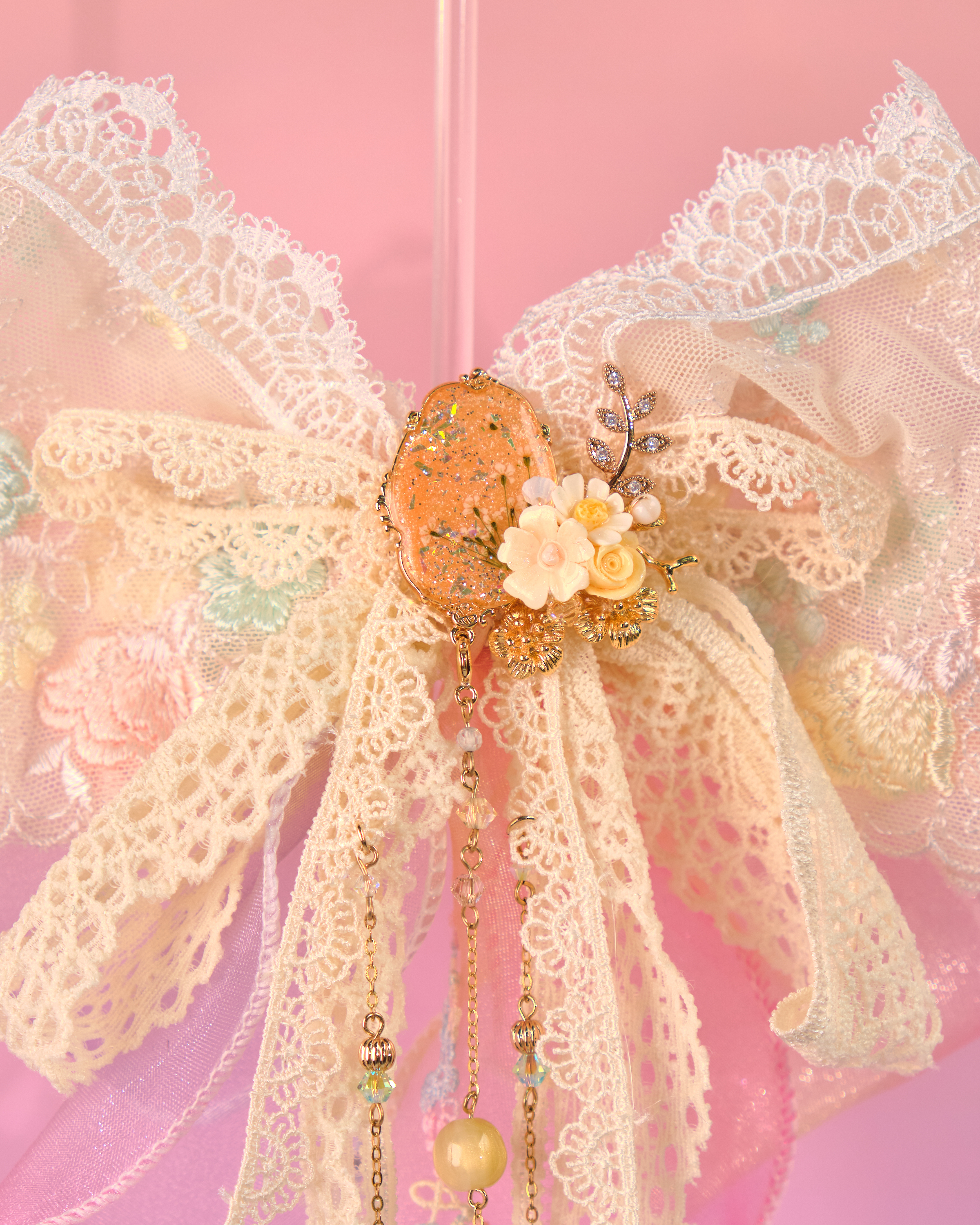 12172 禮物盒絲帶蝴蝶結髮夾