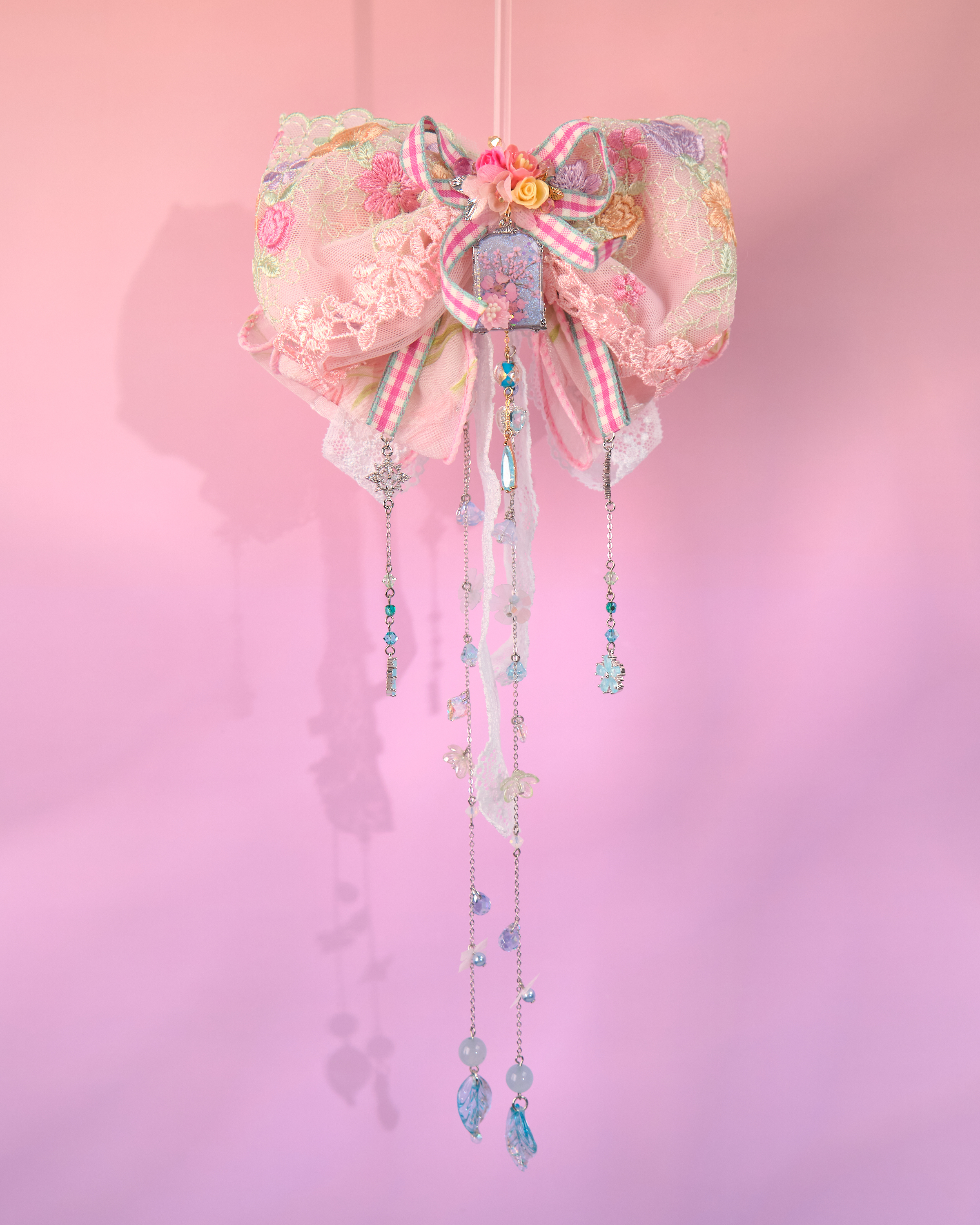 12170 禮物盒絲帶蝴蝶結髮夾