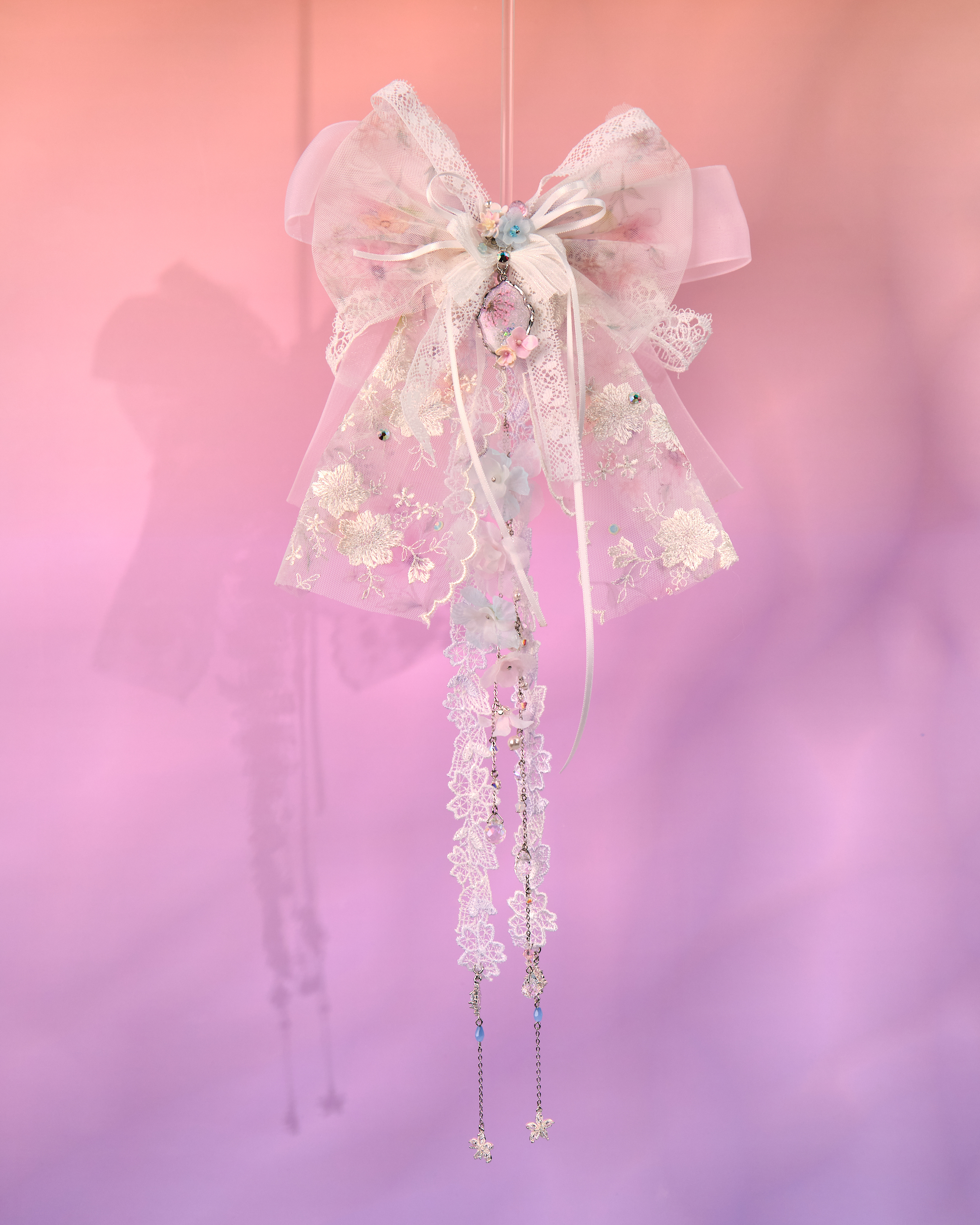 12168 禮物盒絲帶蝴蝶結髮夾