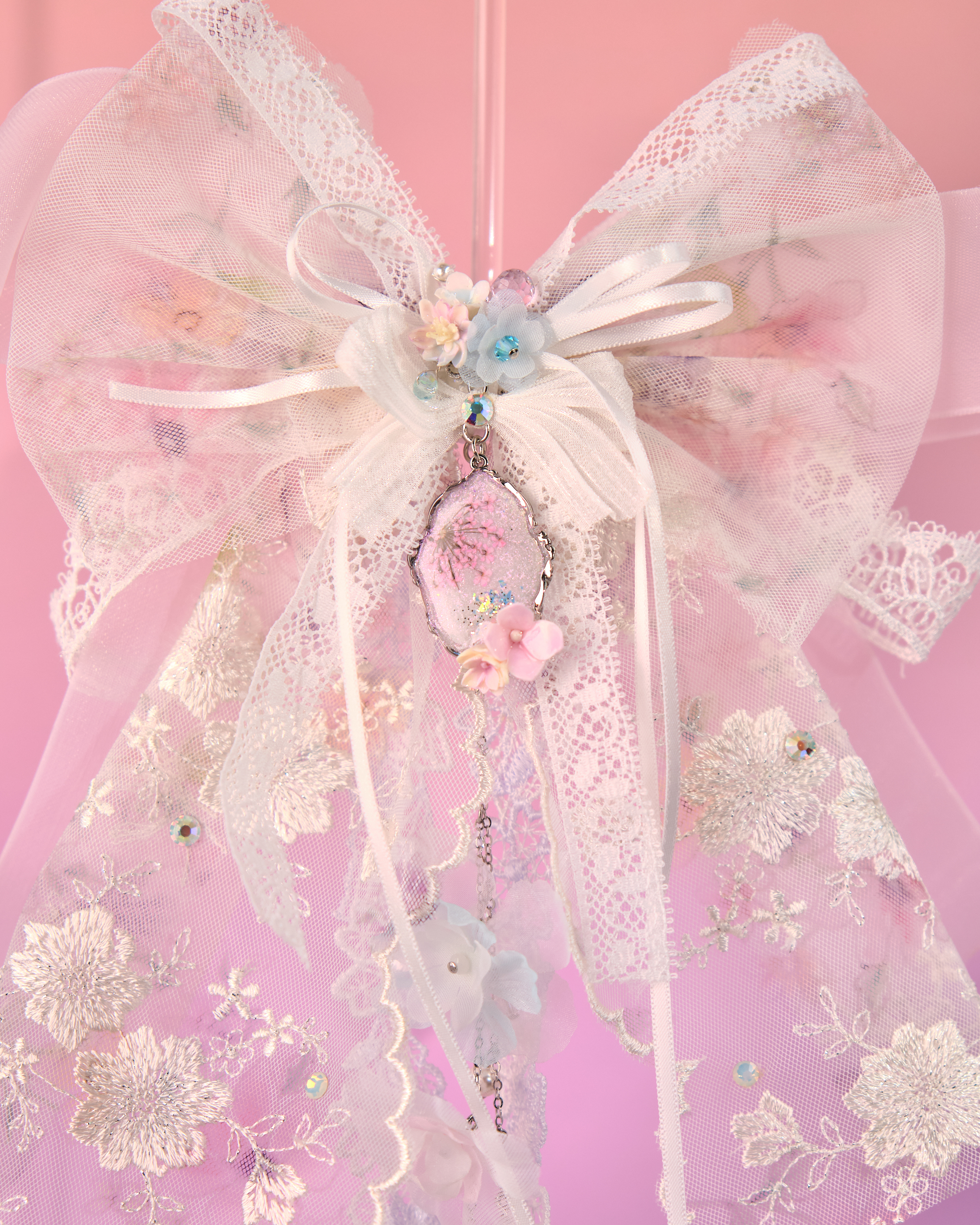 12168 禮物盒絲帶蝴蝶結髮夾