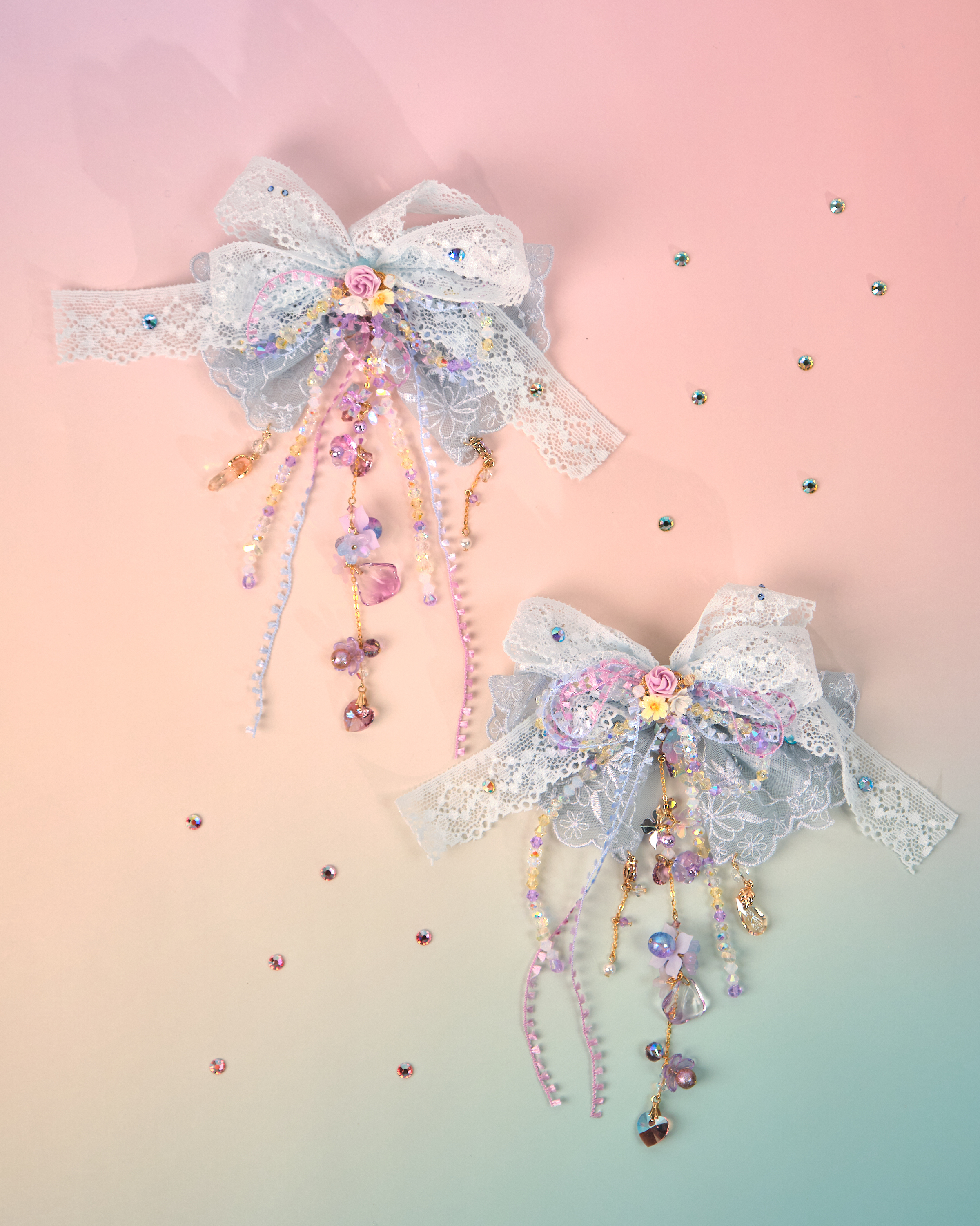 12165 迷你蝴蝶結頭飾套裝(兩隻)