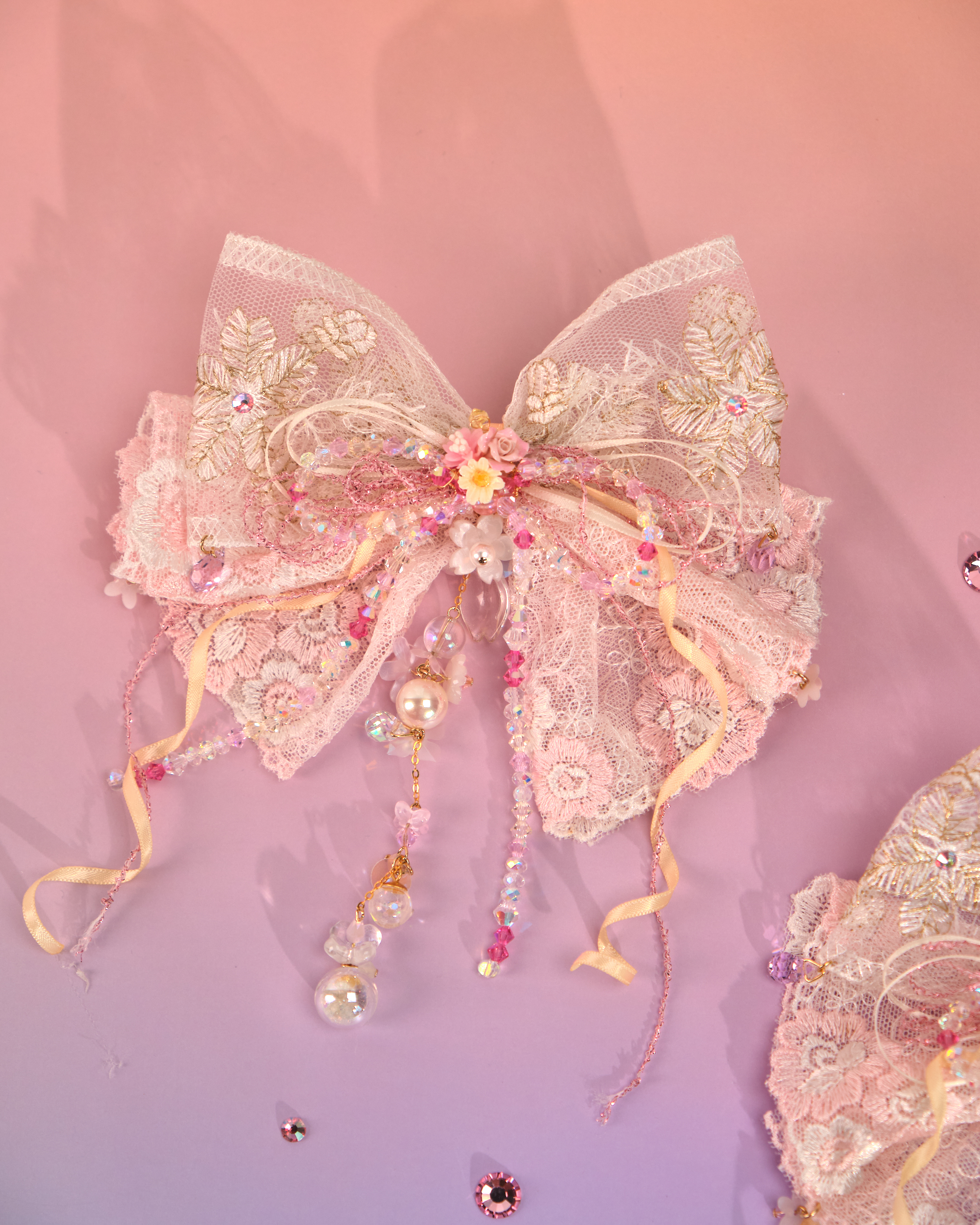 12164 迷你蝴蝶結頭飾套裝(兩隻)