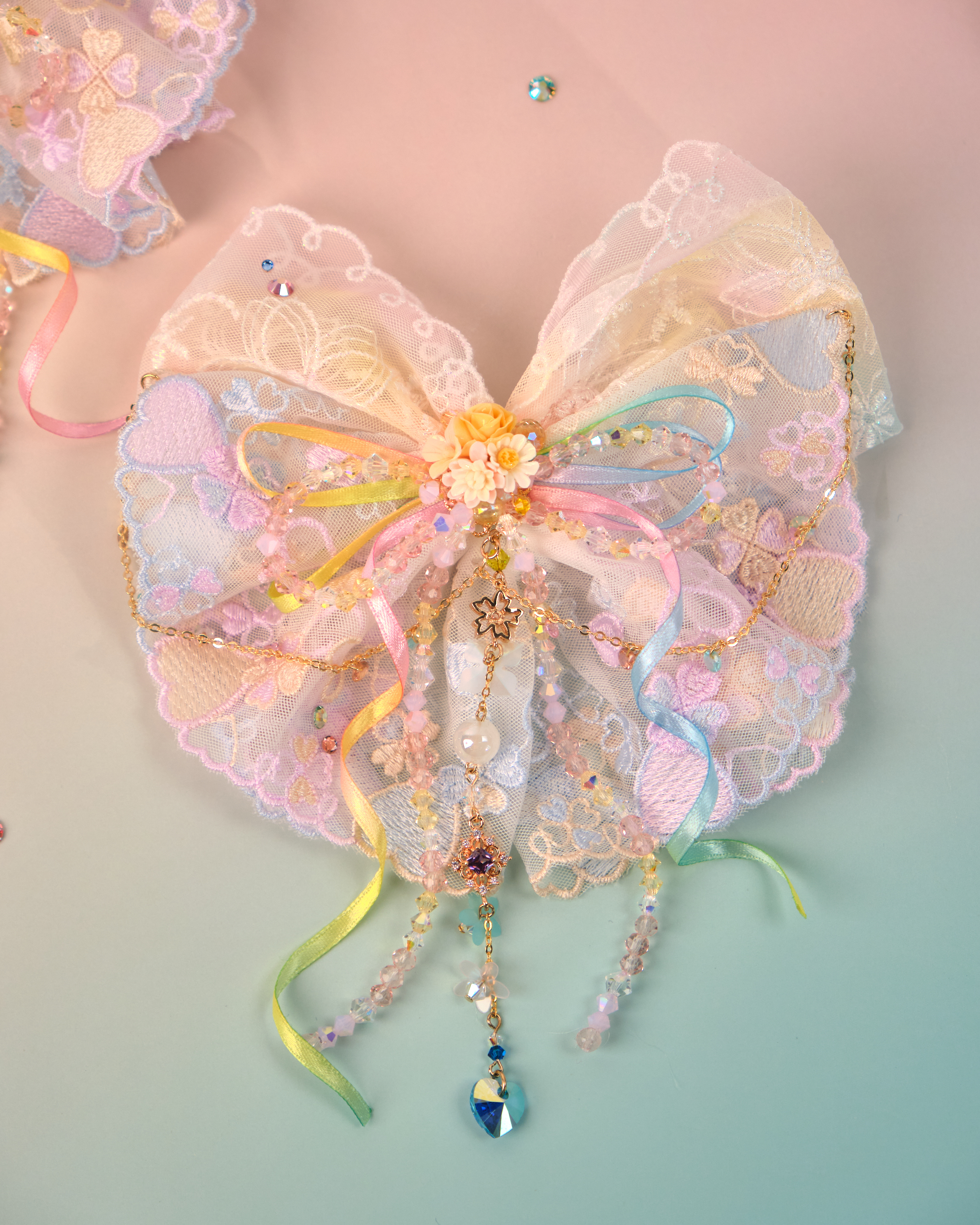 12163 迷你蝴蝶結頭飾套裝(兩隻)