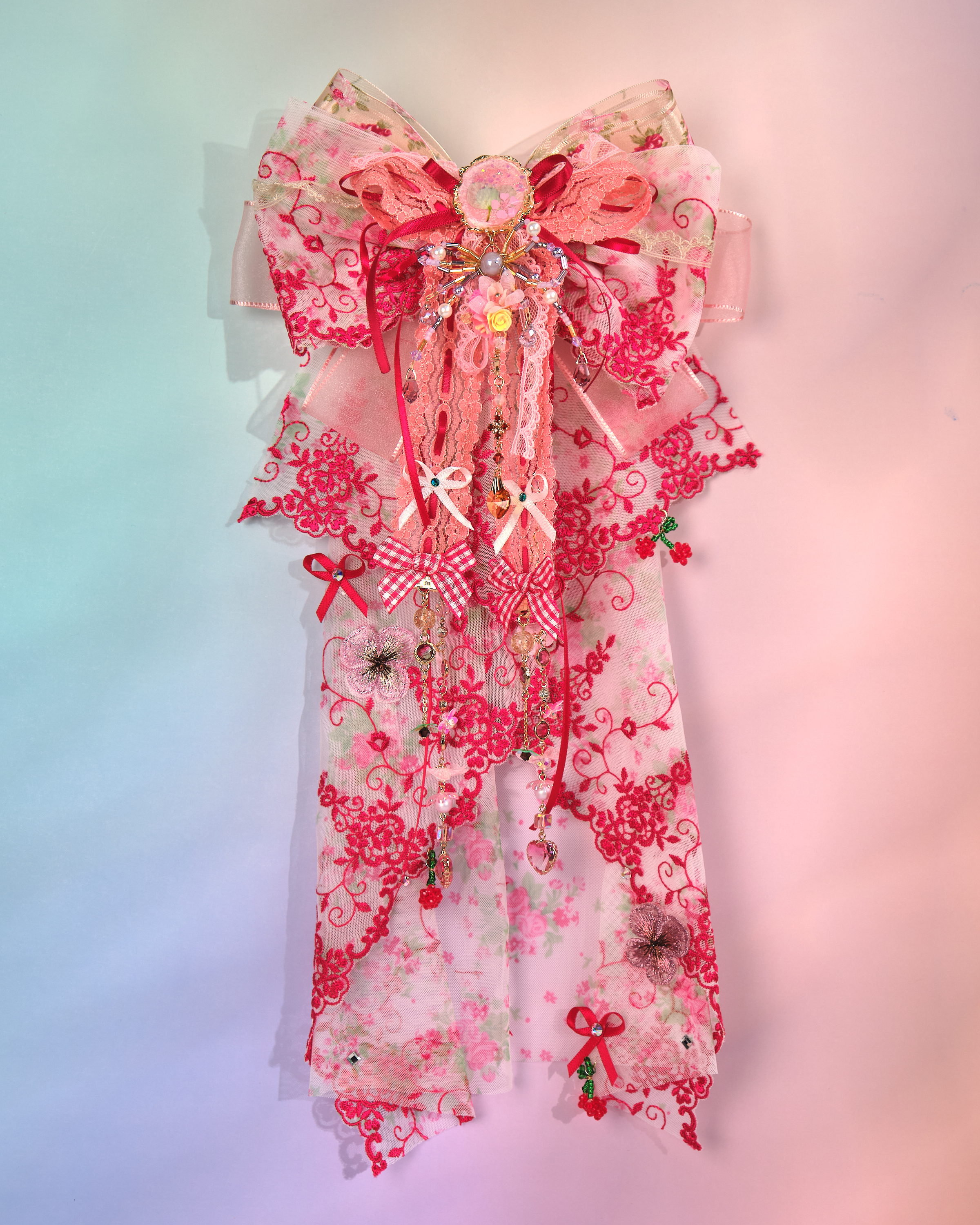 12161 田園風蕾絲瀑布蝴蝶結