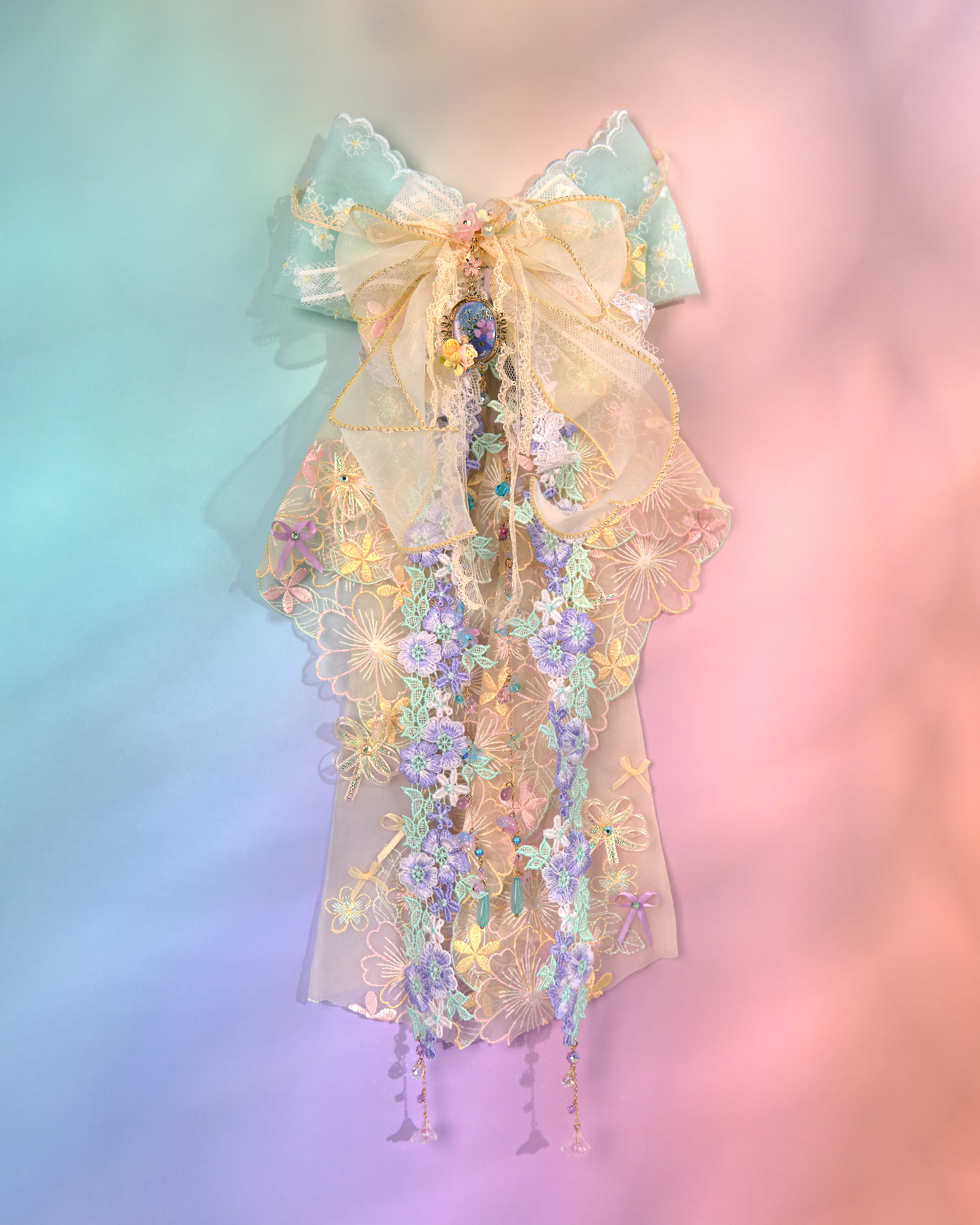 12159 田園風蕾絲瀑布蝴蝶結