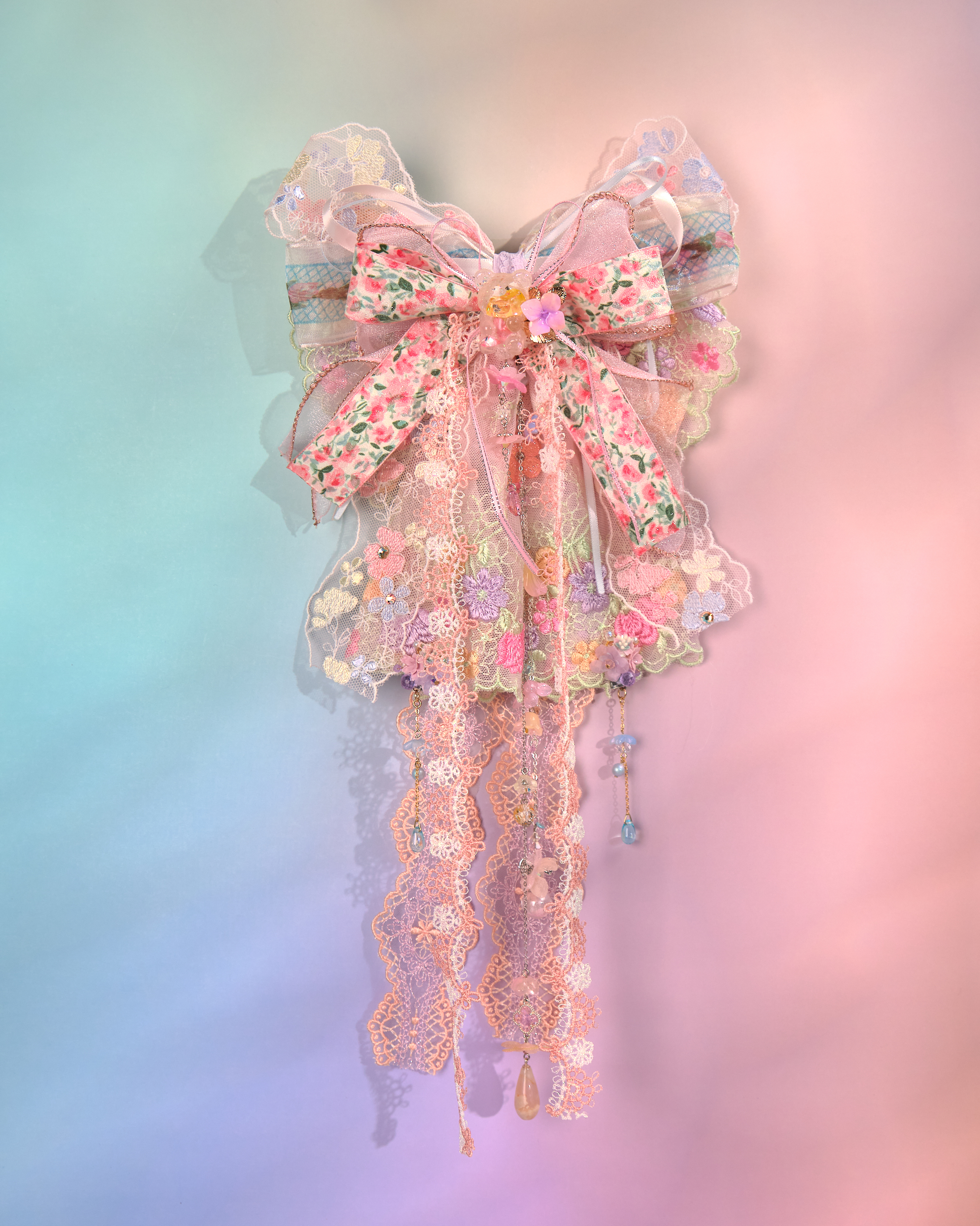 12157 田園風蕾絲瀑布蝴蝶結