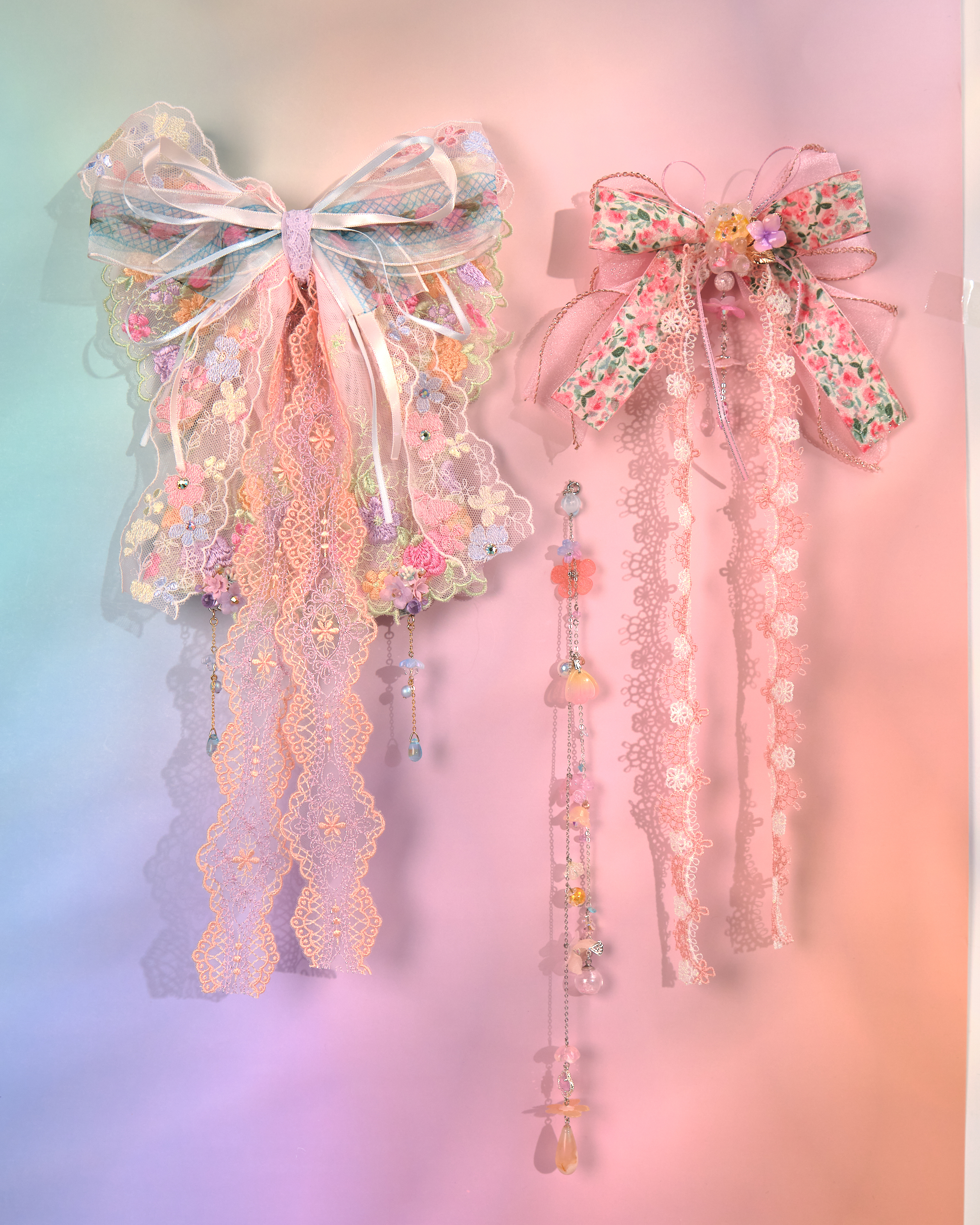 12157 田園風蕾絲瀑布蝴蝶結