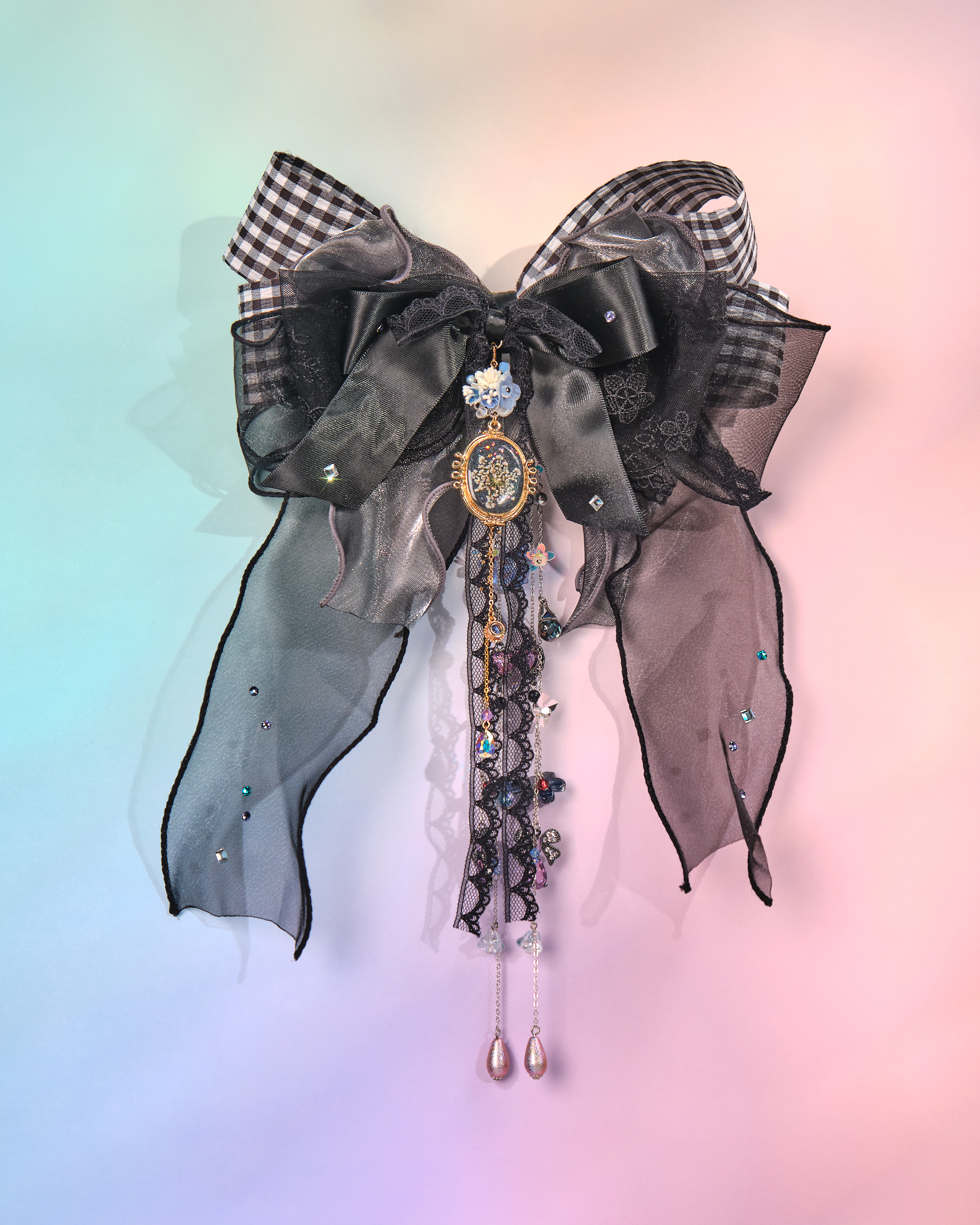 12156 田園風蕾絲瀑布蝴蝶結