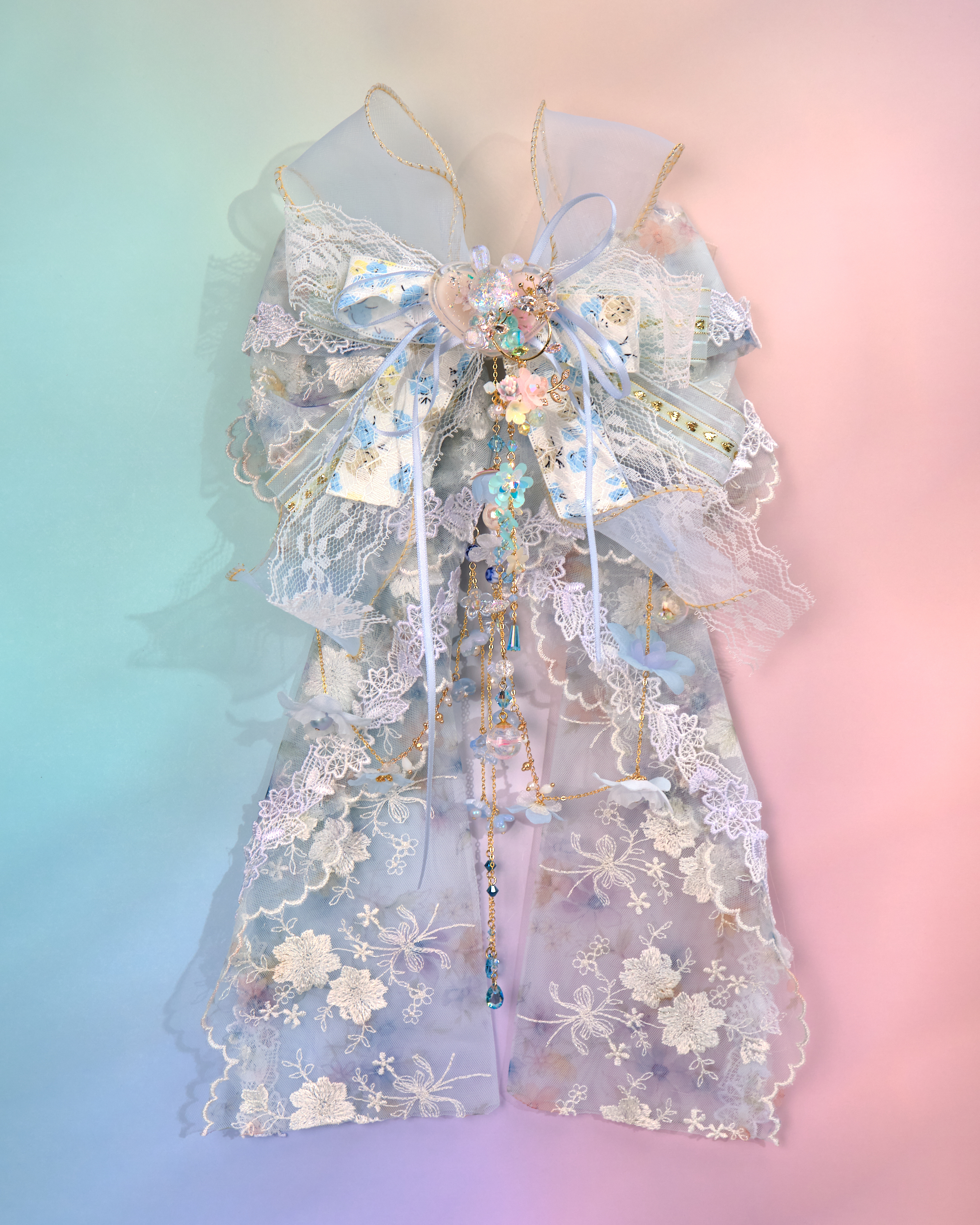 12155 田園風蕾絲瀑布蝴蝶結