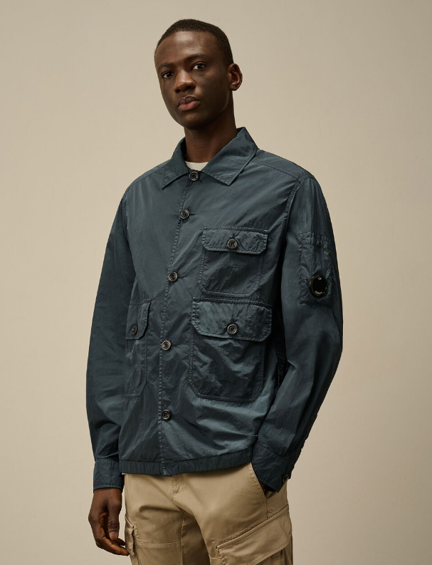 C.P. Company  Chrome-R 絲尼龍全鈕扣外上衣   JUL25