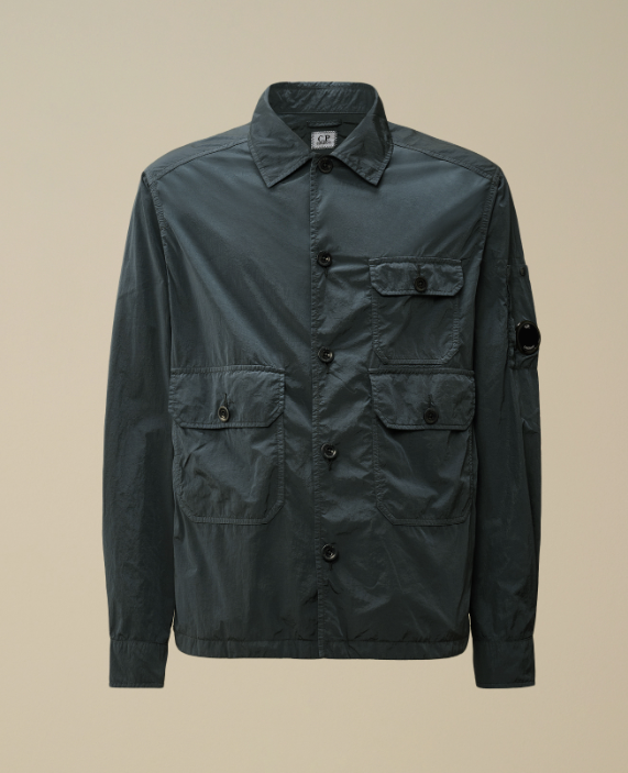 C.P. Company  Chrome-R 絲尼龍全鈕扣外上衣   JUL25