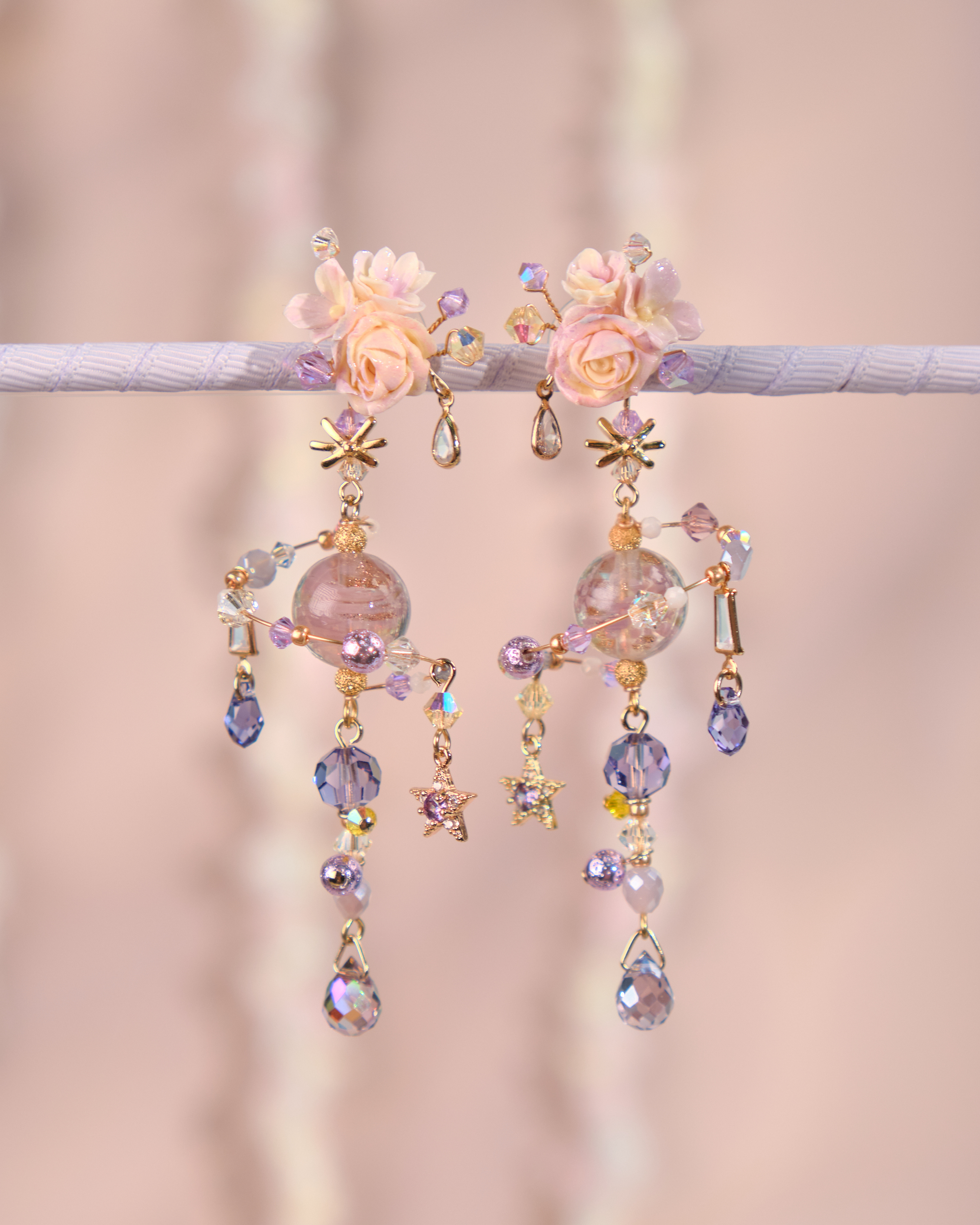 12146 小花束衛星耳環