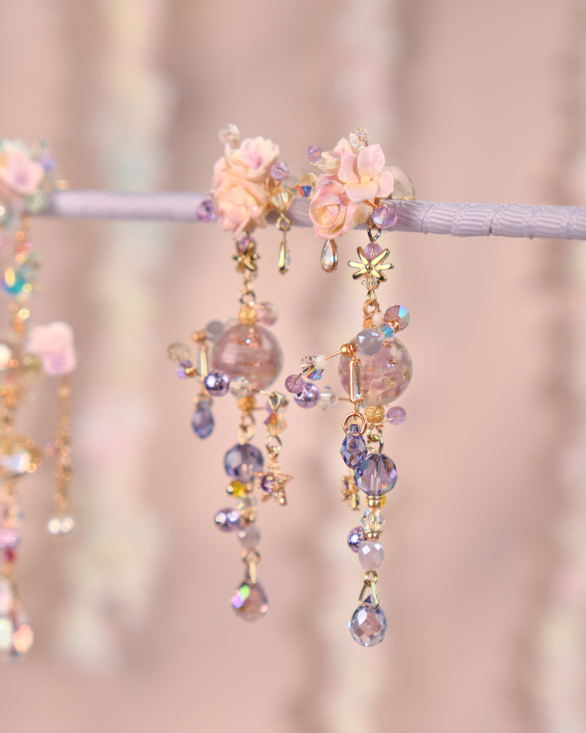 12146 小花束衛星耳環