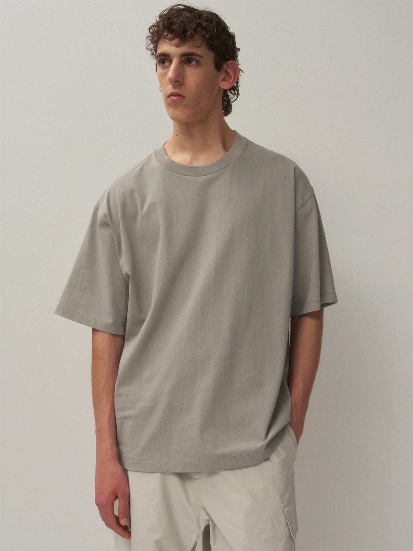 美品ATON FRESCA PLATE OVERSIZED T-SHIRT 04 AGING FRESCA PLATE | LOOSE FIT T-SHIRT – ATON | エイトン