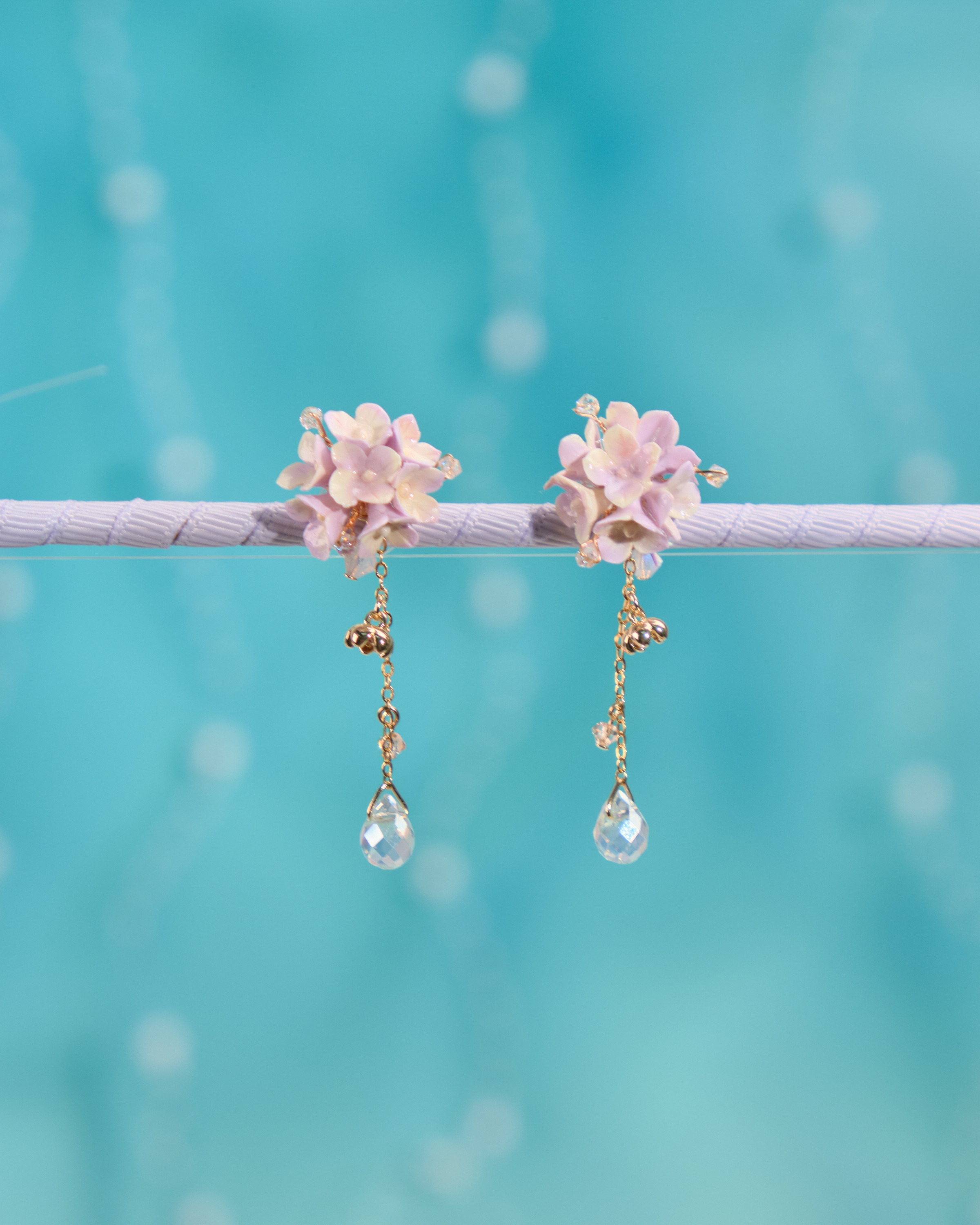 12126 兩用流星半花球耳環