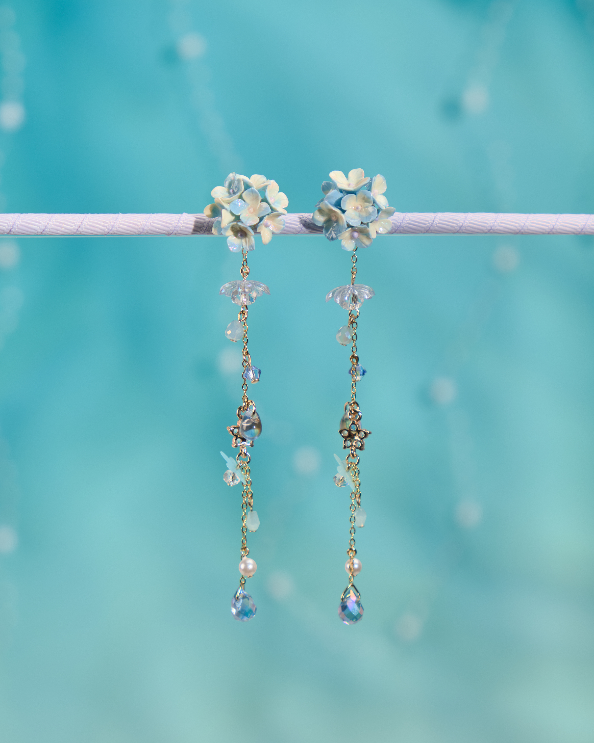 12125 兩用流星半花球耳環