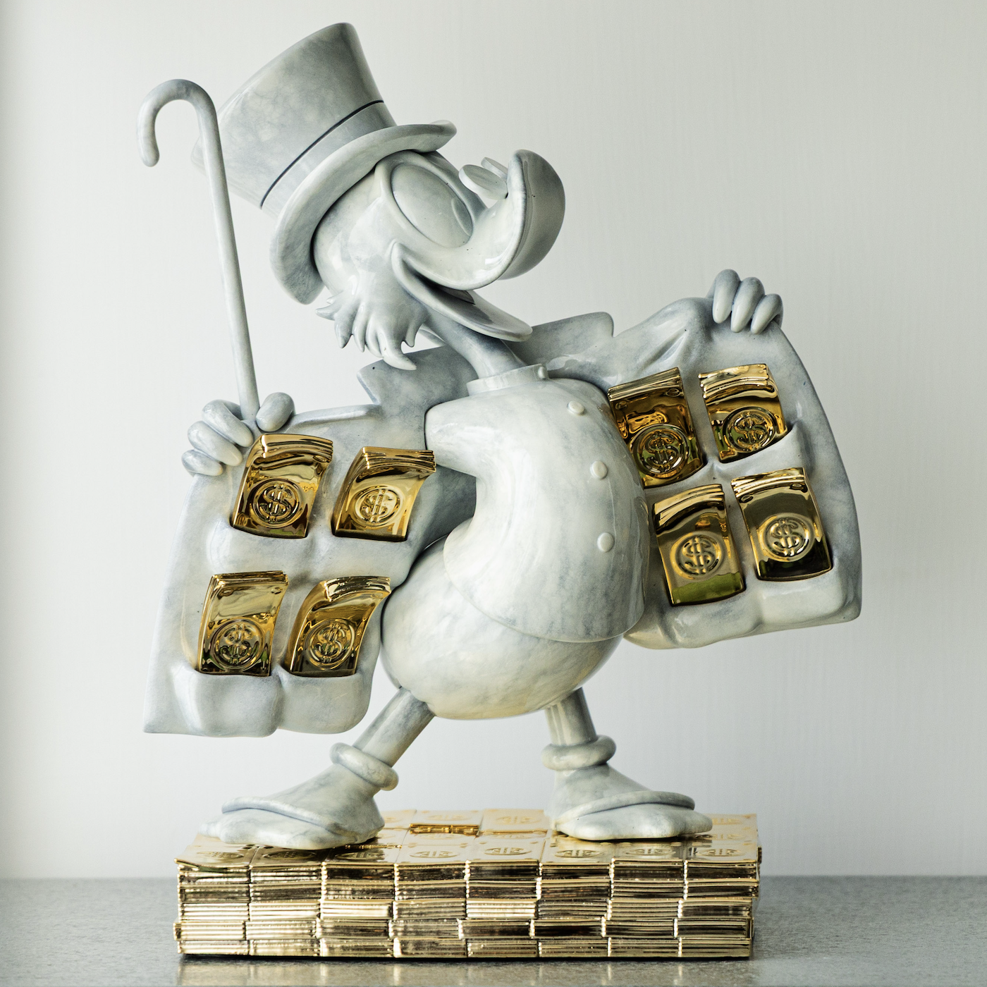 有錢鴨 黃金色限量版 199體 模型 藝術品