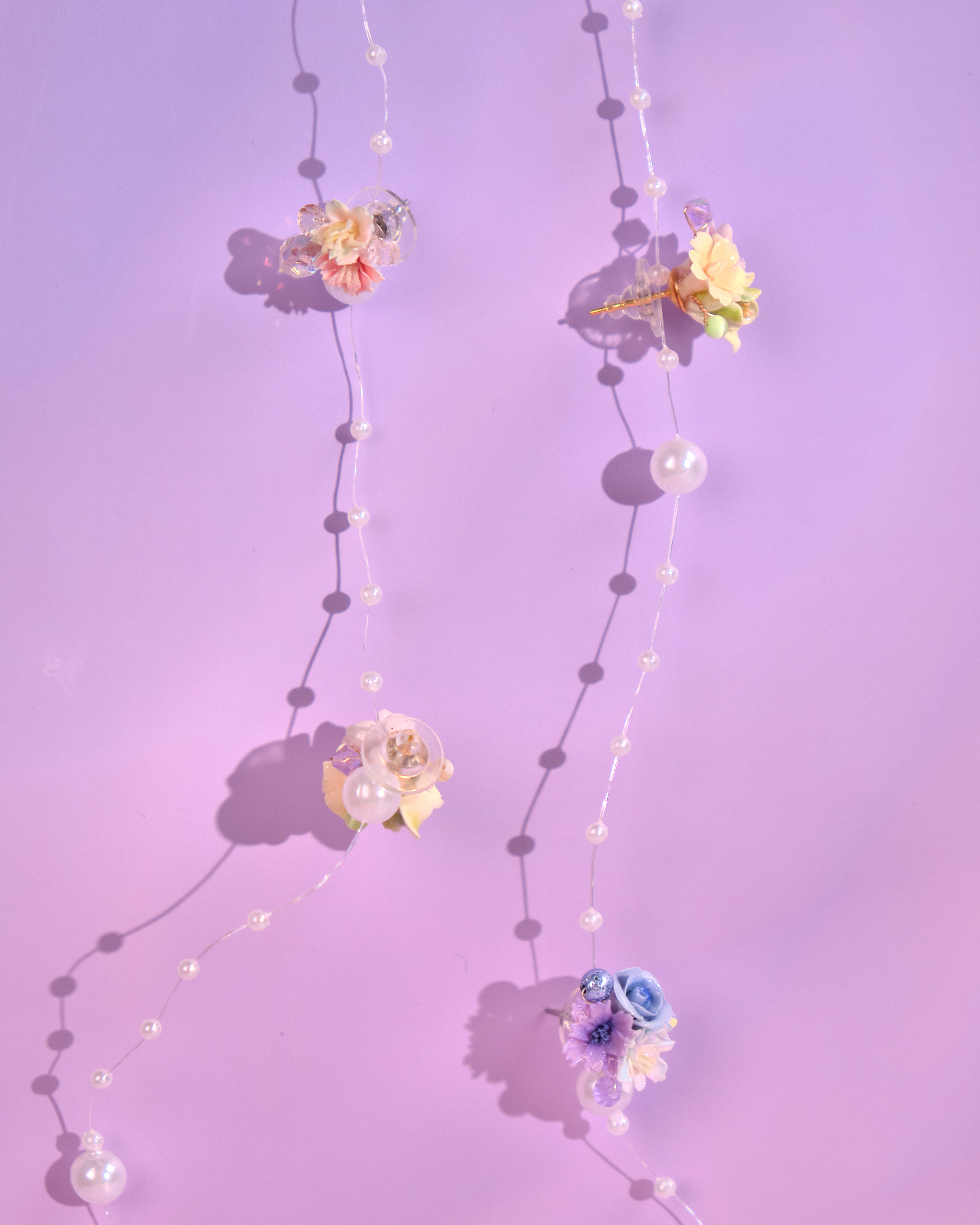 12122 三粒花耳釘