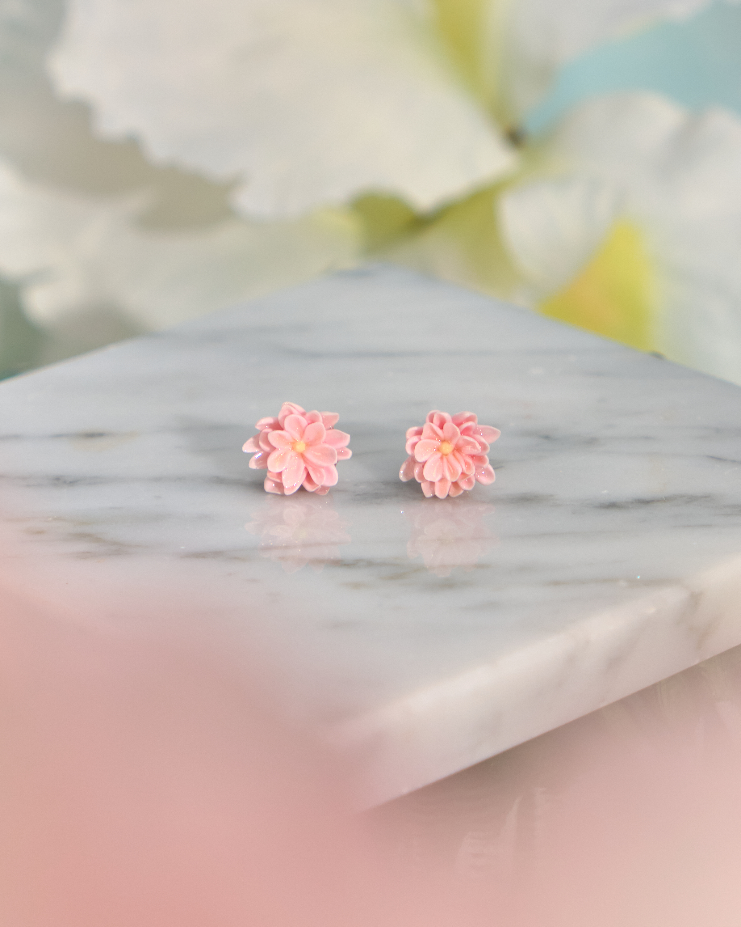 12115 小花單粒耳環