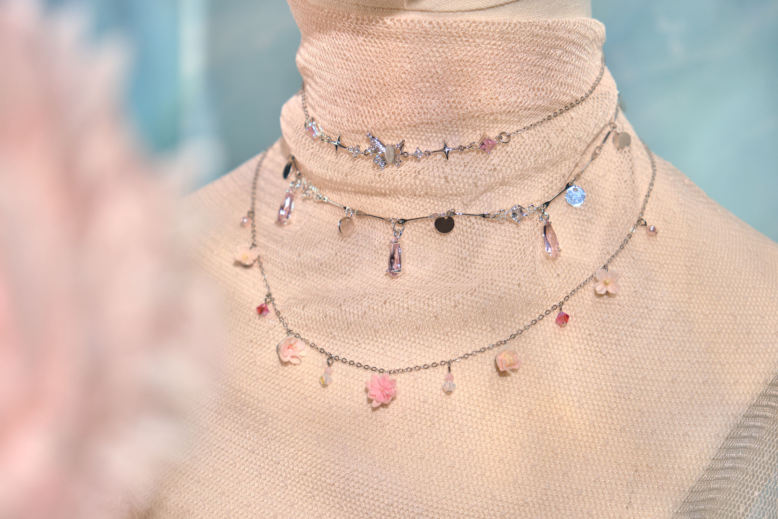 12086 三層頸鏈組合套裝