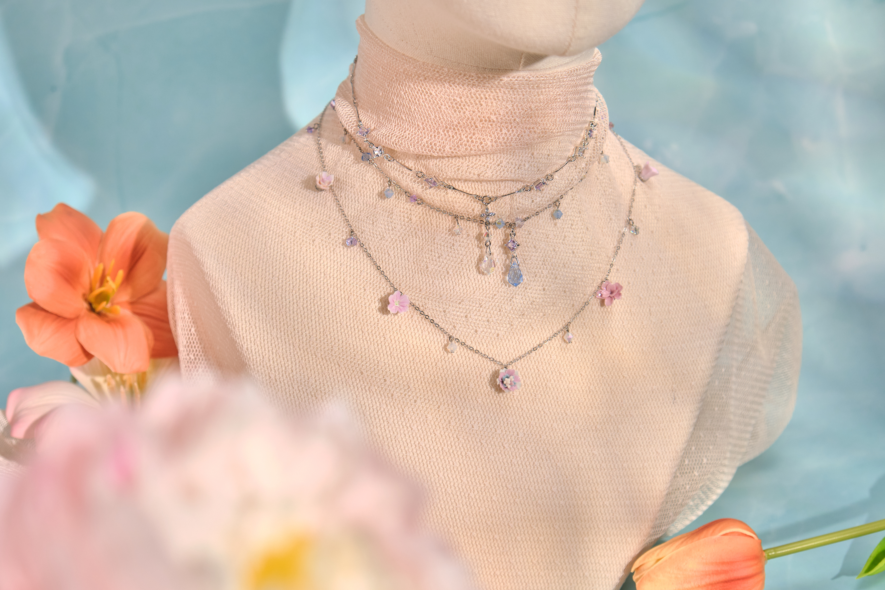 12085 三層頸鏈組合套裝