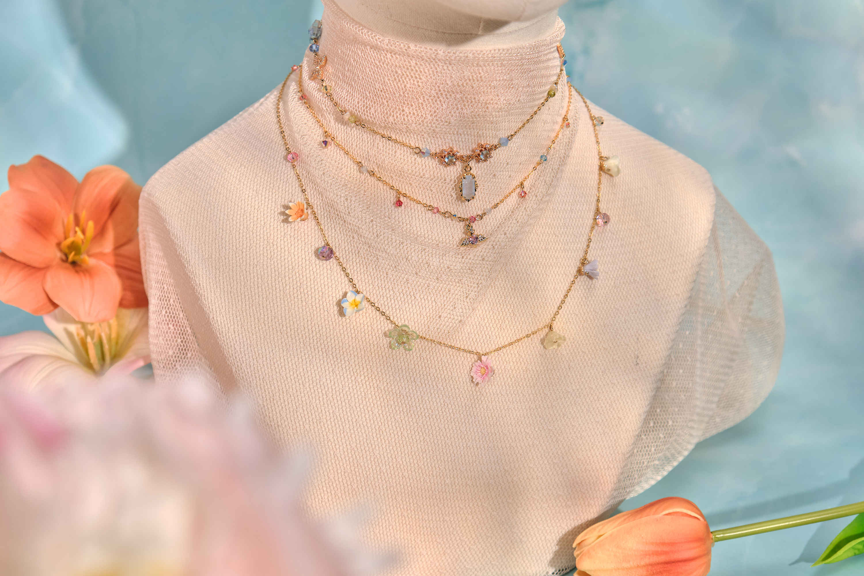 12084 三層頸鏈組合套裝