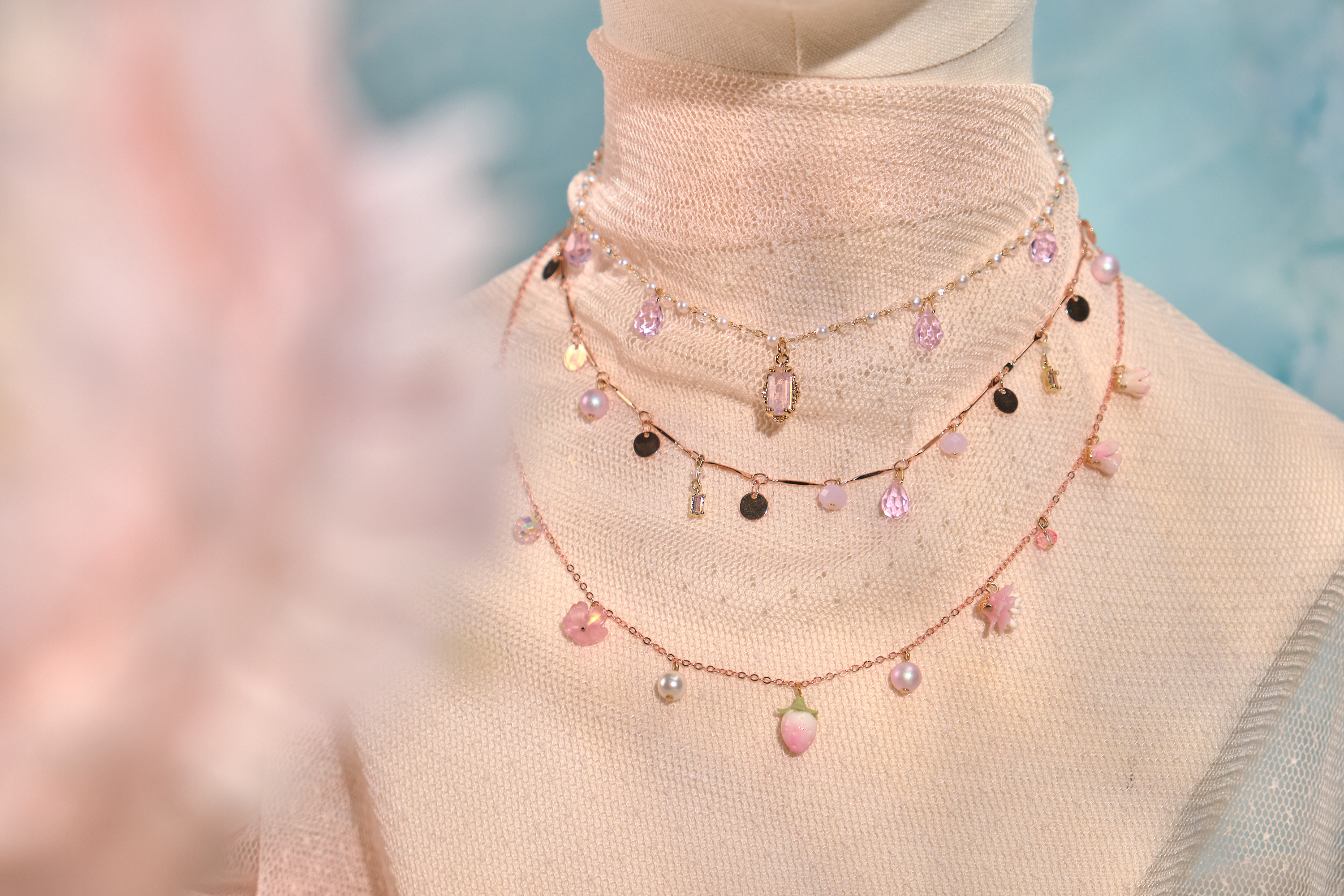 12083 三層頸鏈組合套裝