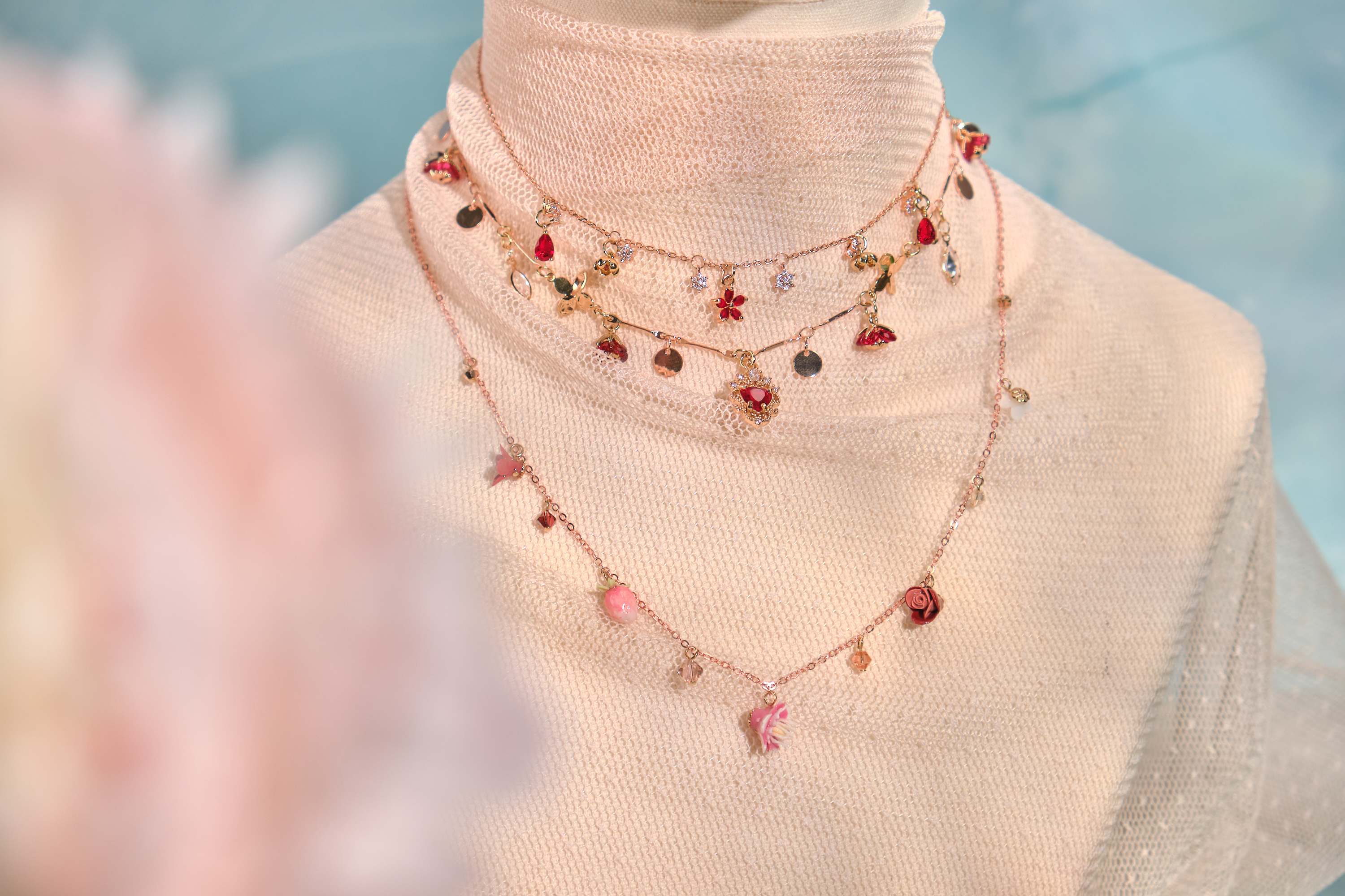 12082 三層頸鏈組合套裝