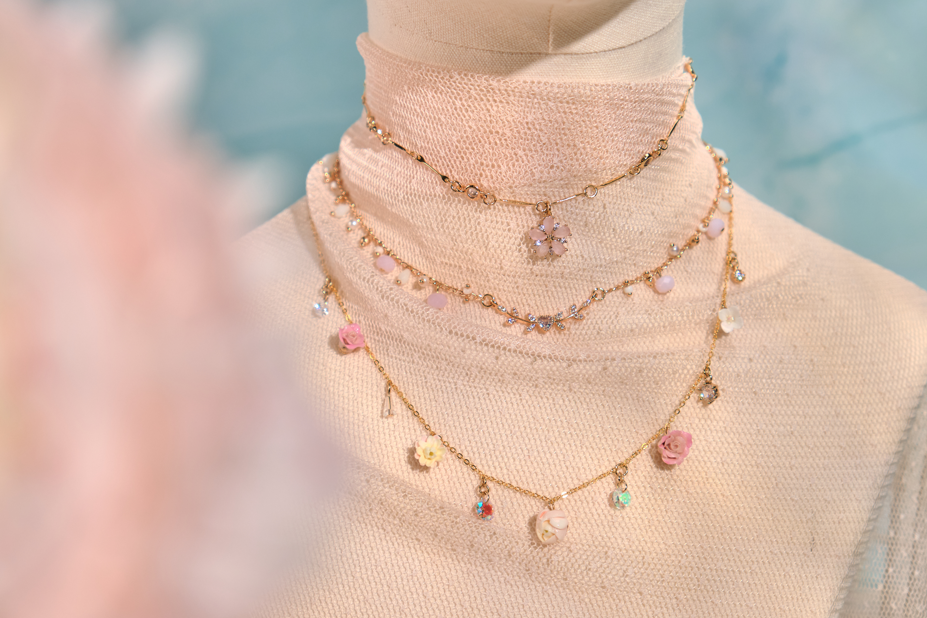 12081 三層頸鏈組合套裝