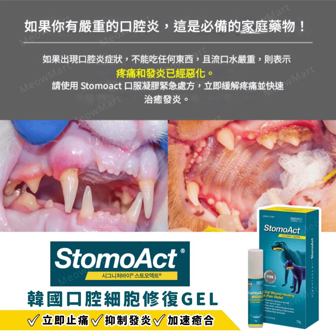 StomoAct®韓國寵物口腔細胞修復GEL 10g