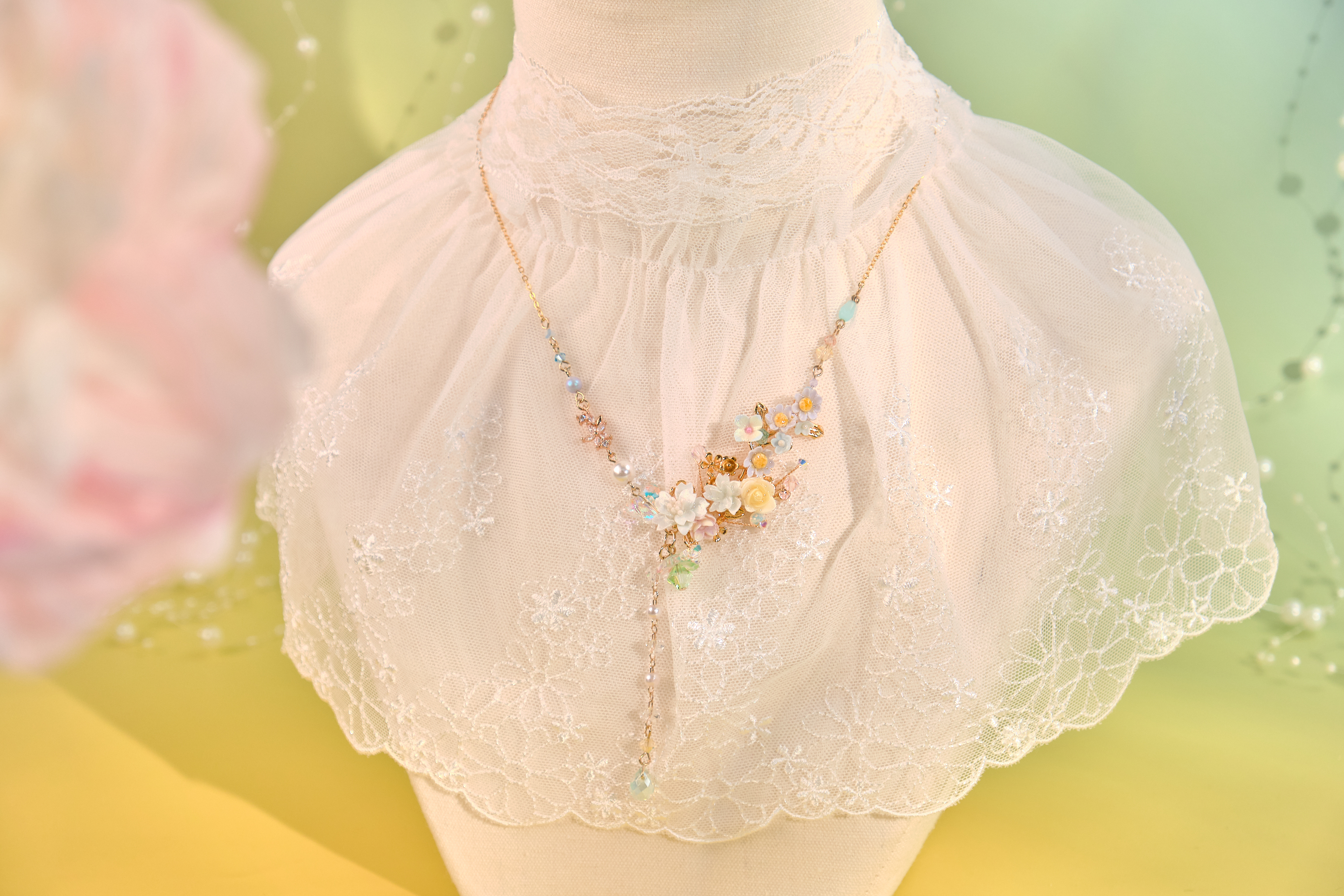 12065 夏夜舞會花束項鍊