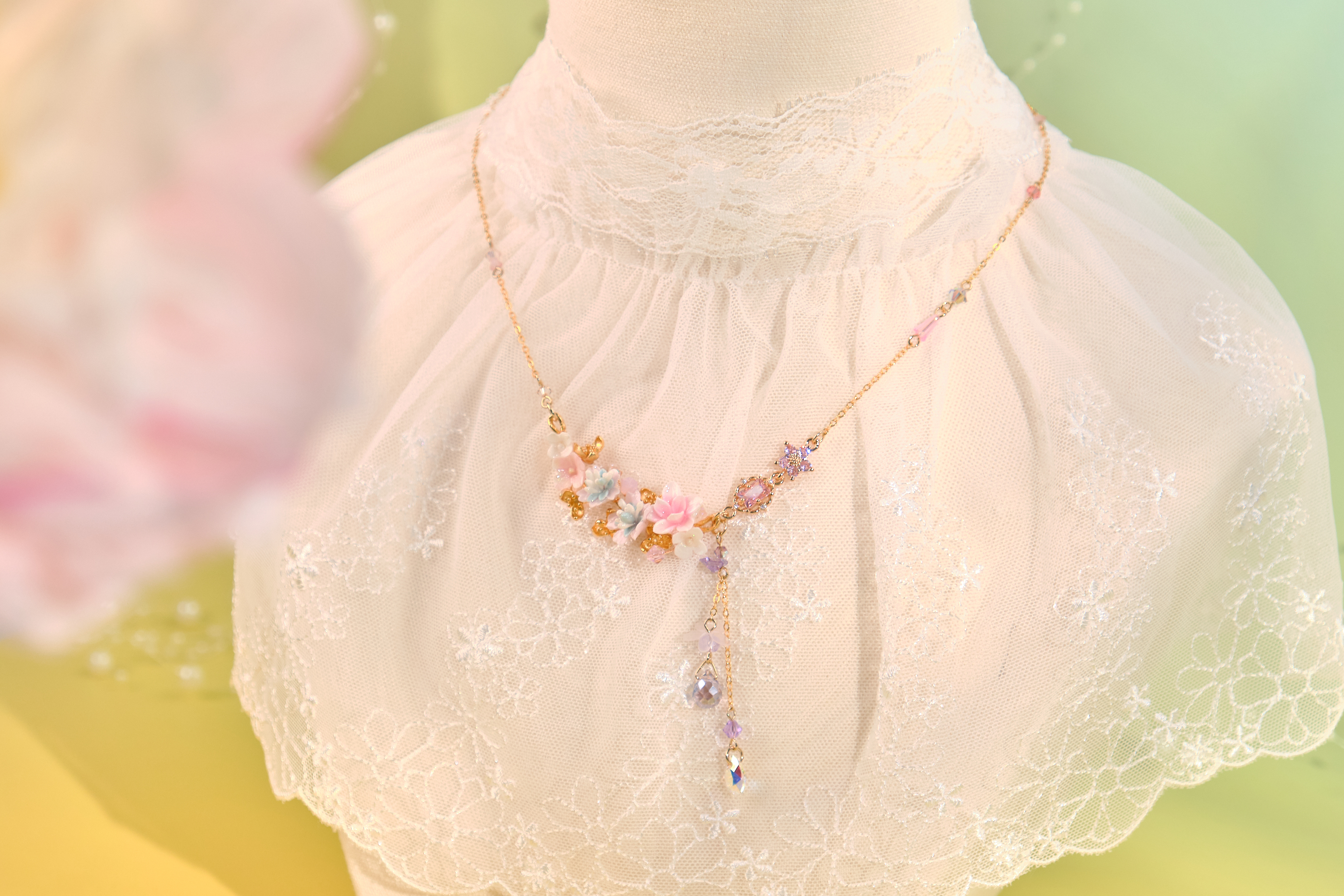 12064 夏夜舞會花束項鍊