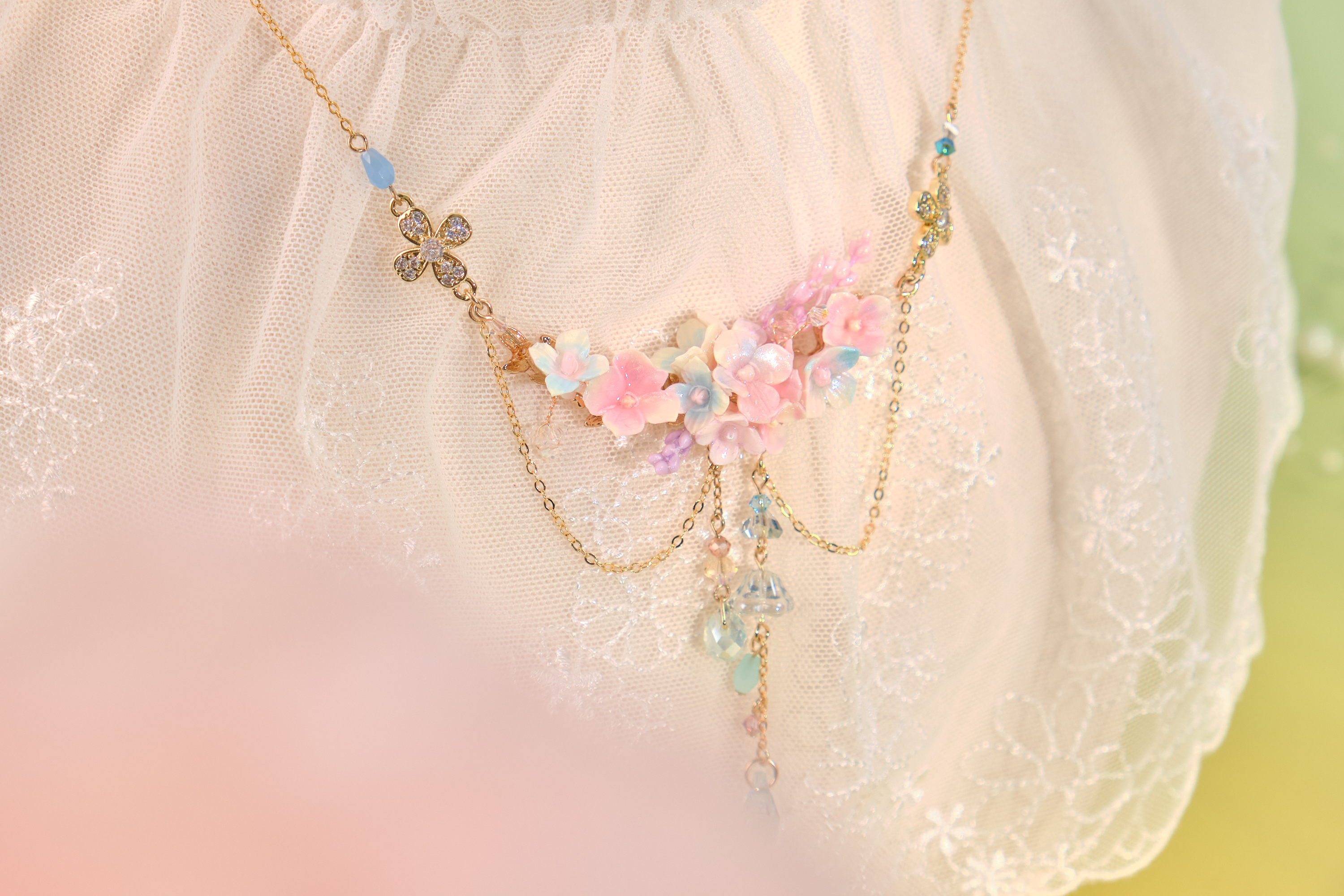 12062 夏夜舞會花束項鍊