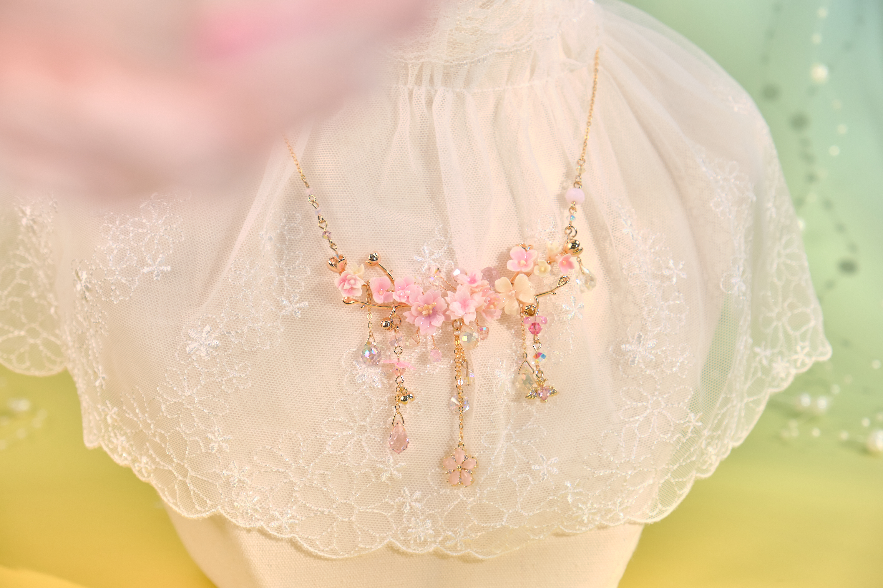 12061 夏夜舞會花束項鍊