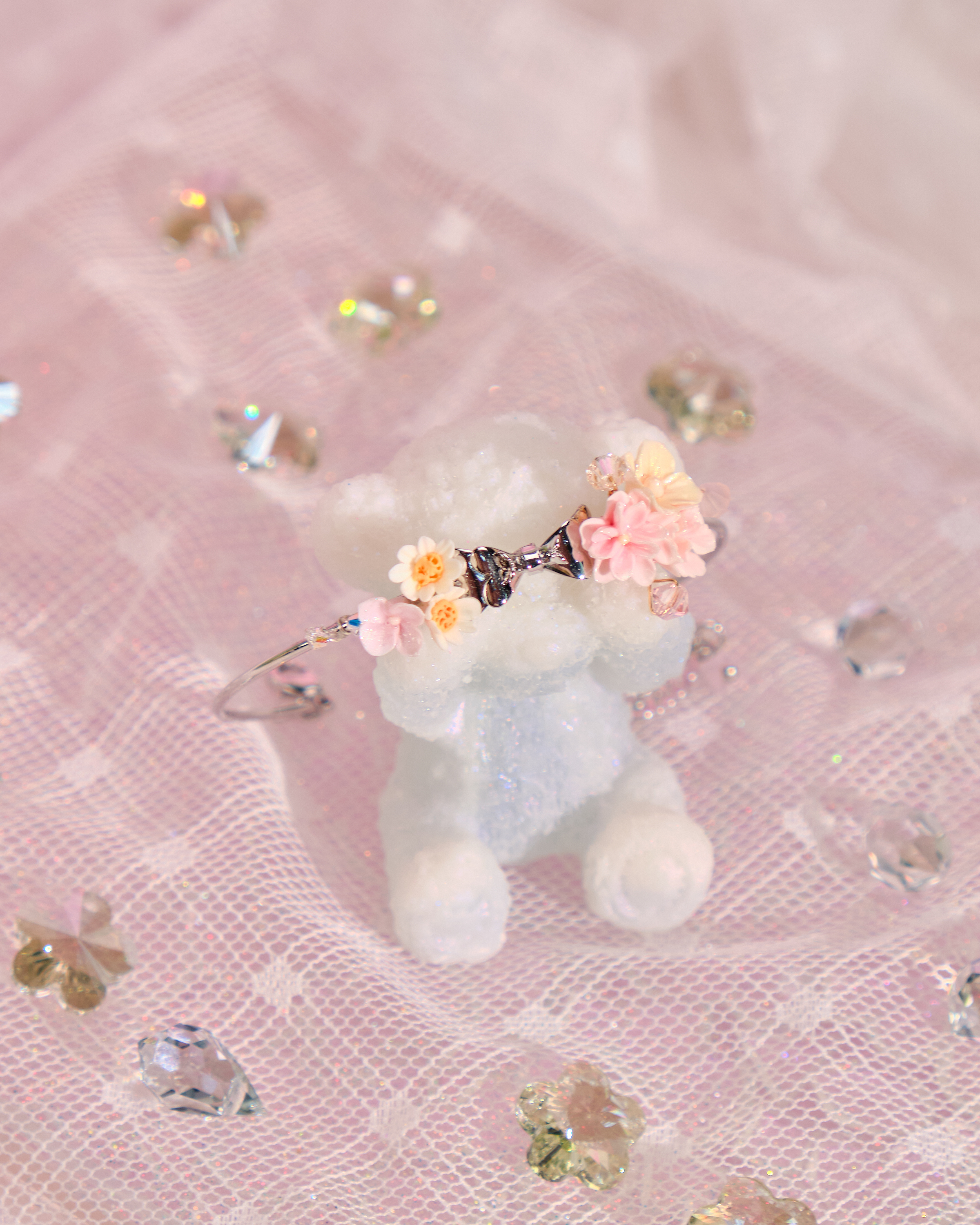 12055 小花蝴蝶結手鐲