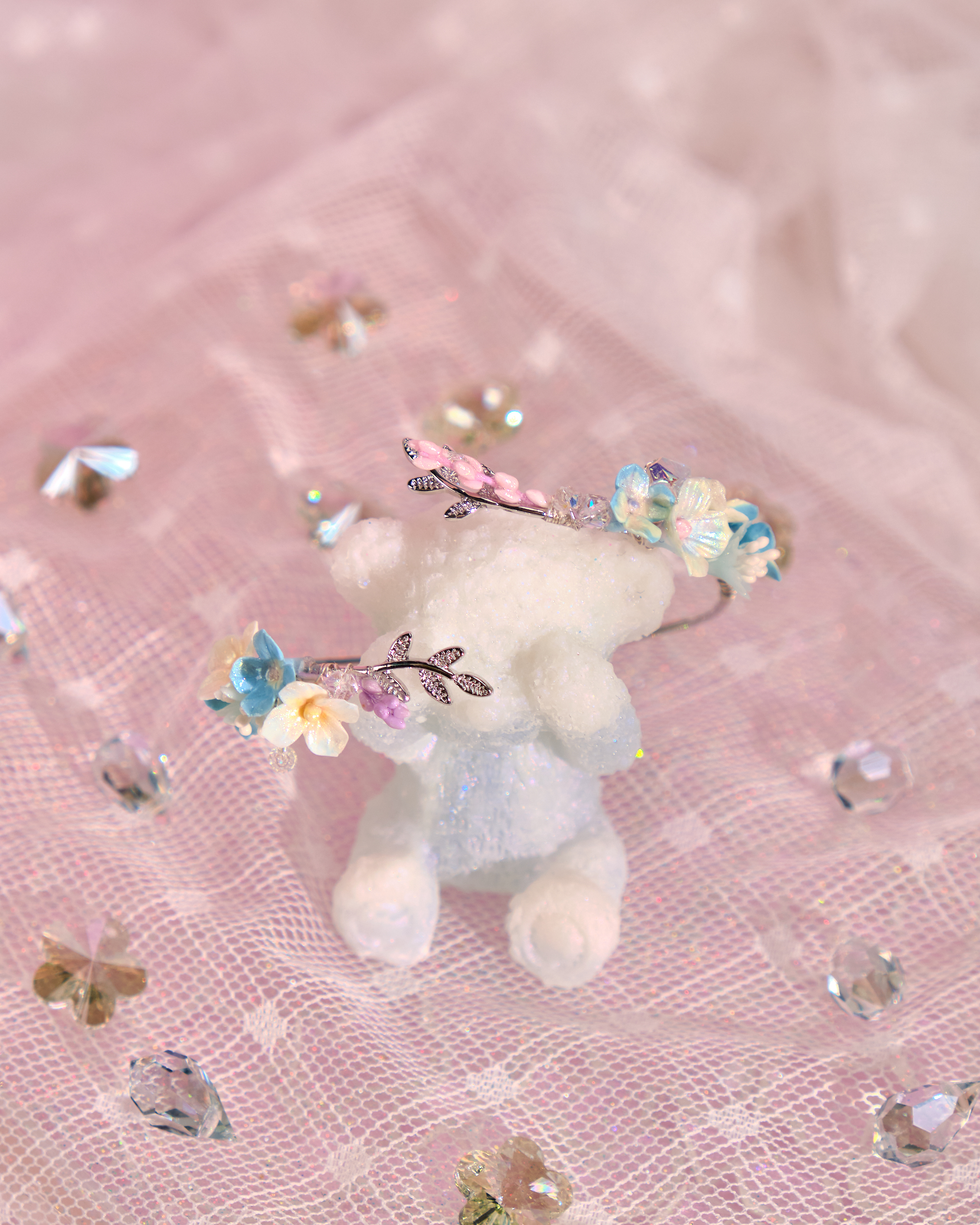 12054 小花金葉手鐲