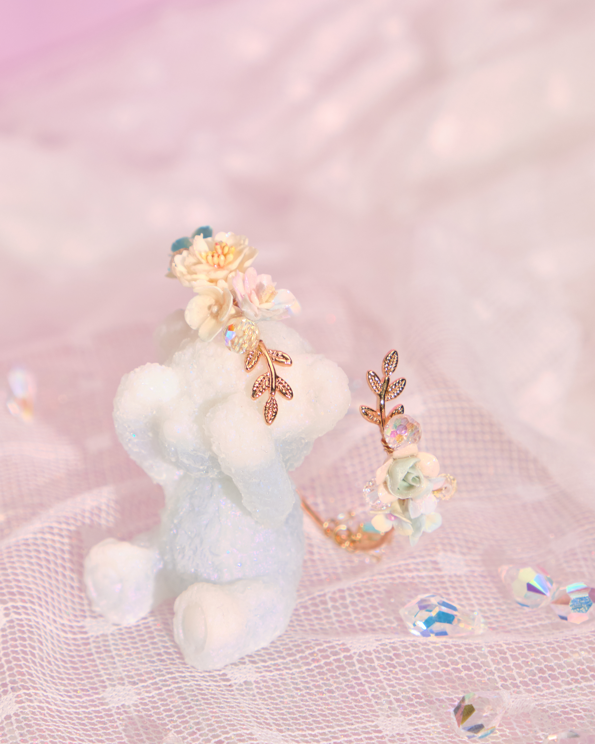 12048 小花金葉手鐲