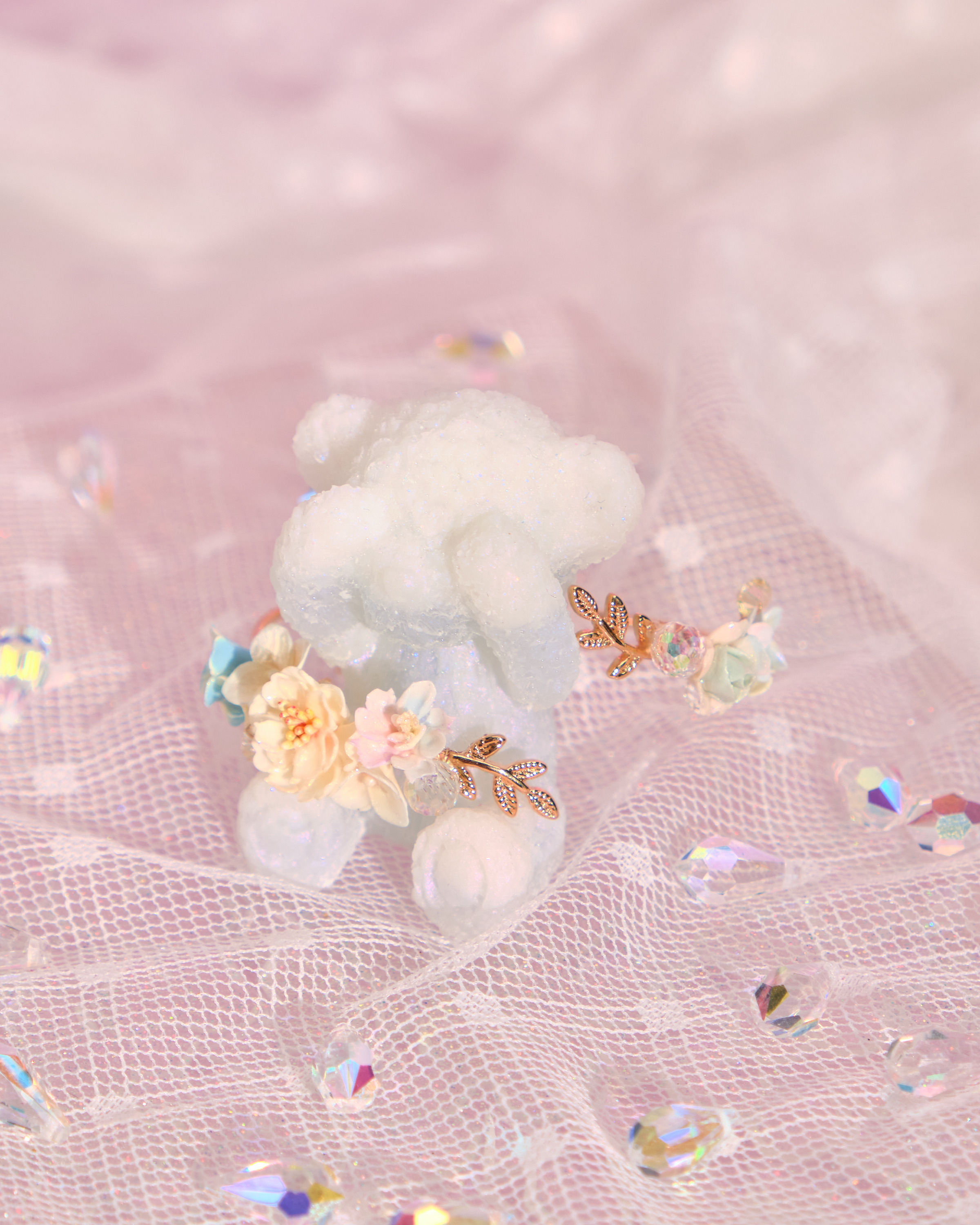 12048 小花金葉手鐲