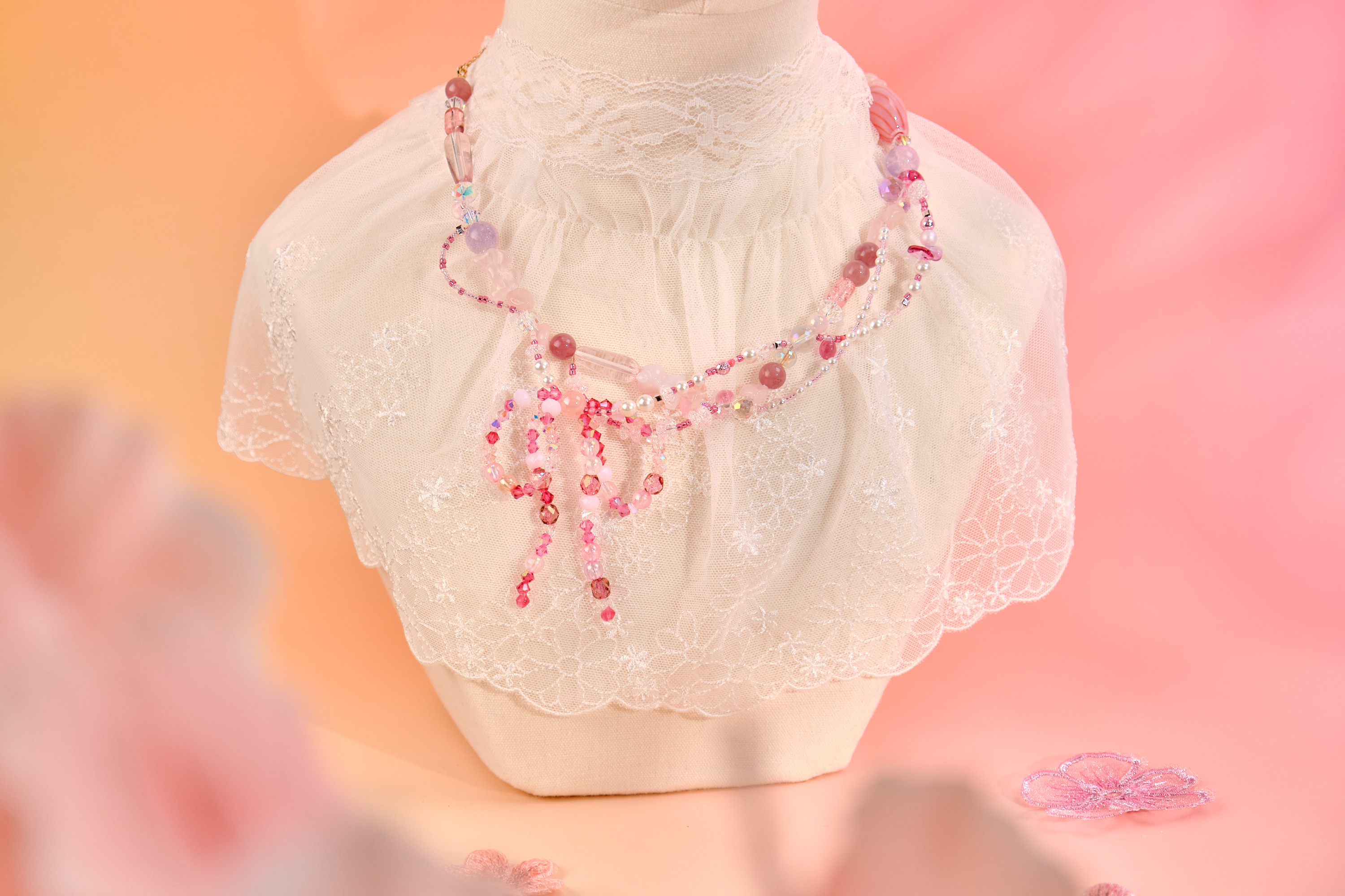 12034 民族風串珠頸鏈