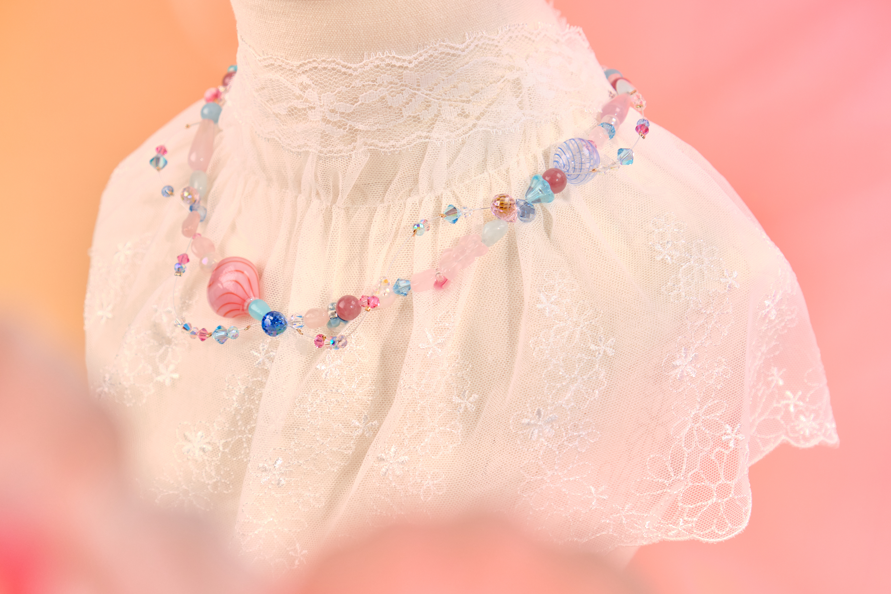 12032 民族風串珠頸鏈