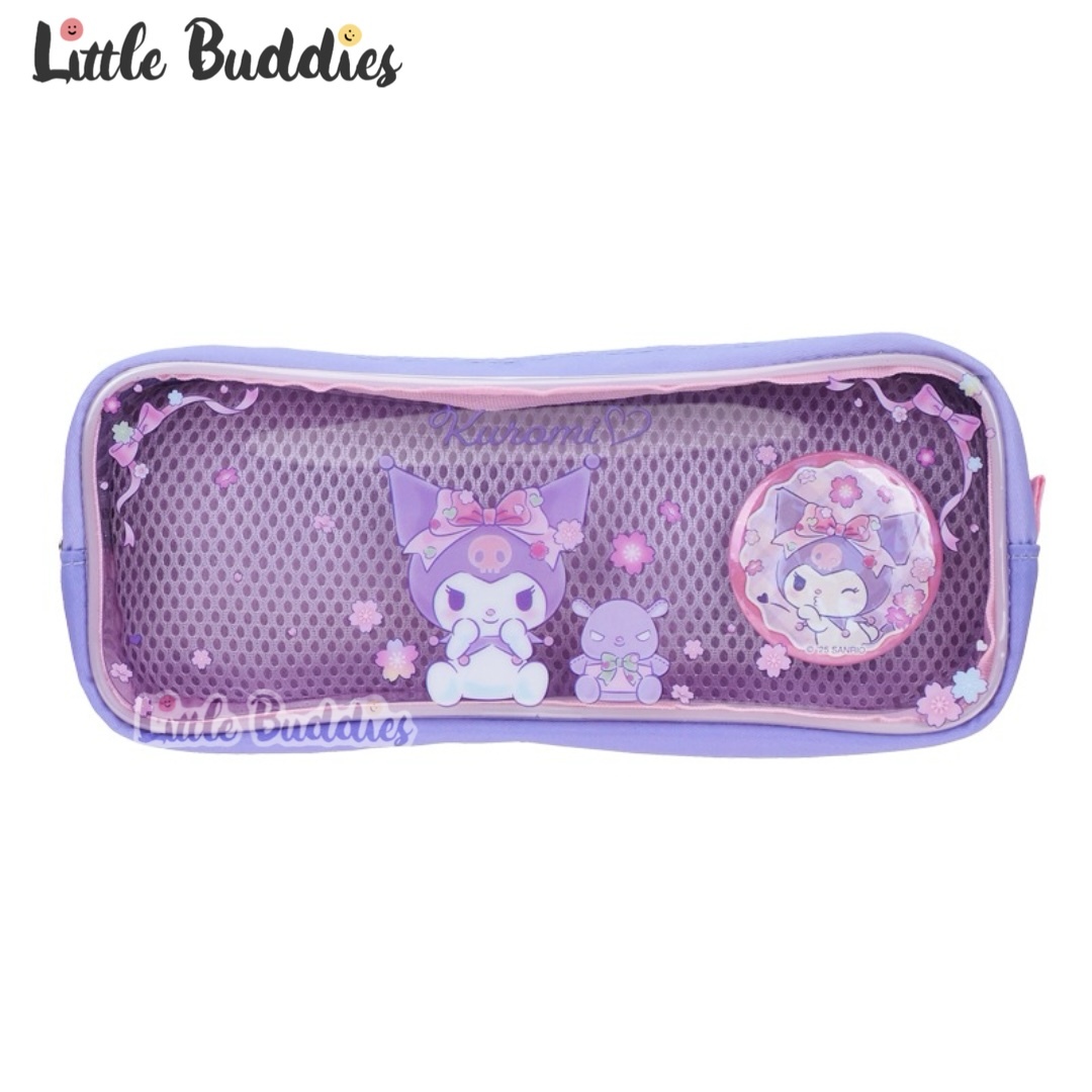 Sanrio 雙拉鏈筆袋連襟章