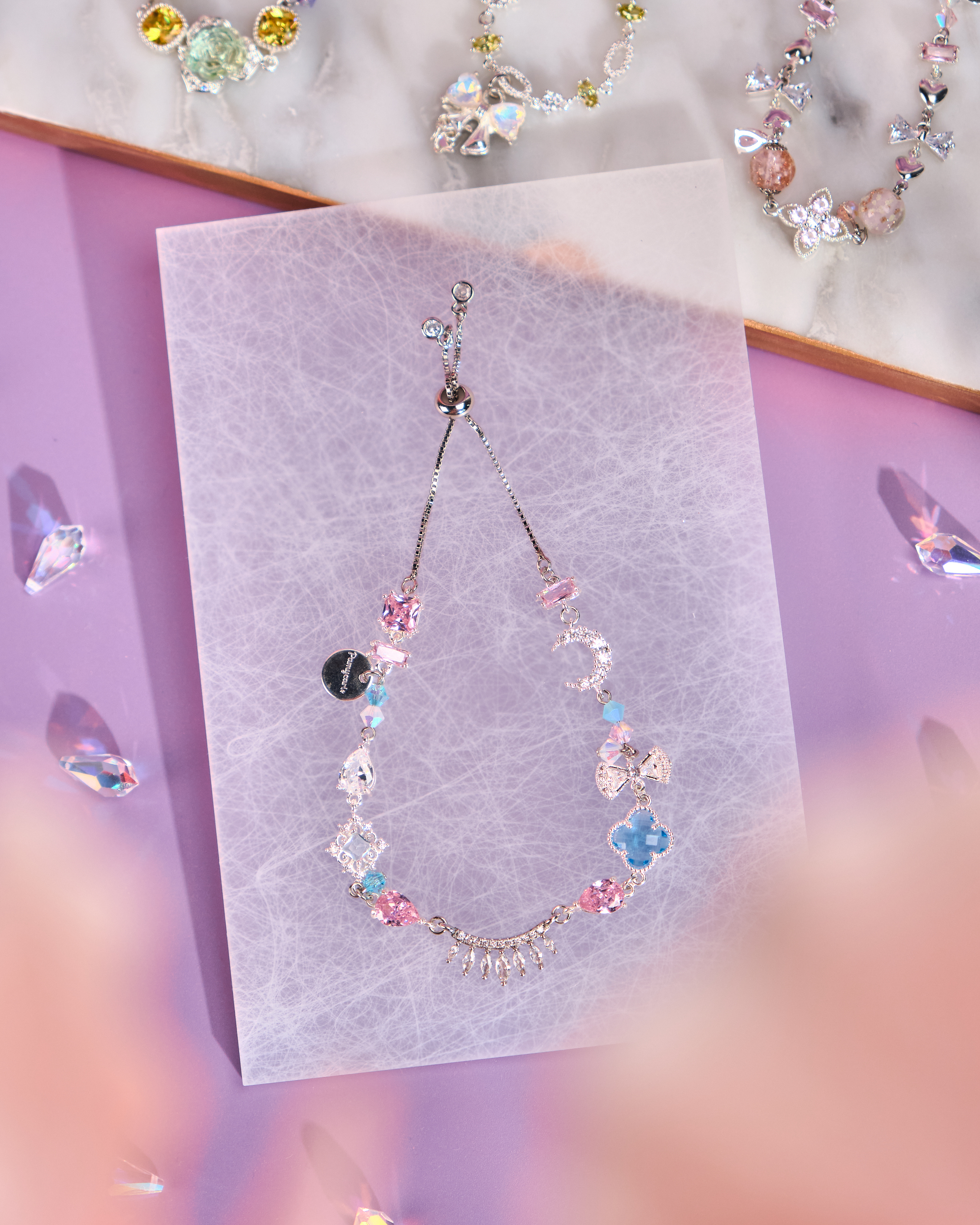 12016 月光寶盒鋯石手鏈