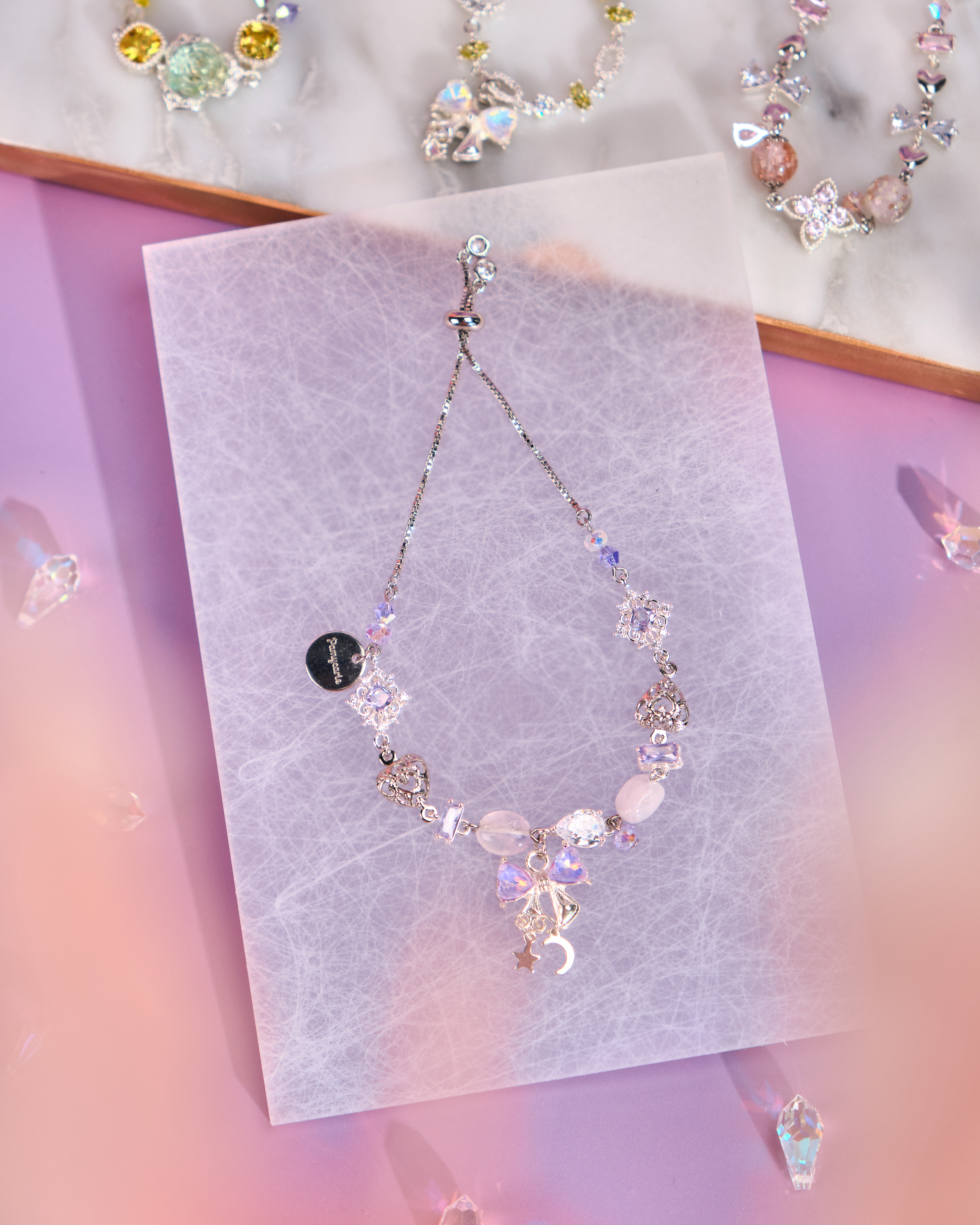 12015 月光寶盒鋯石手鏈