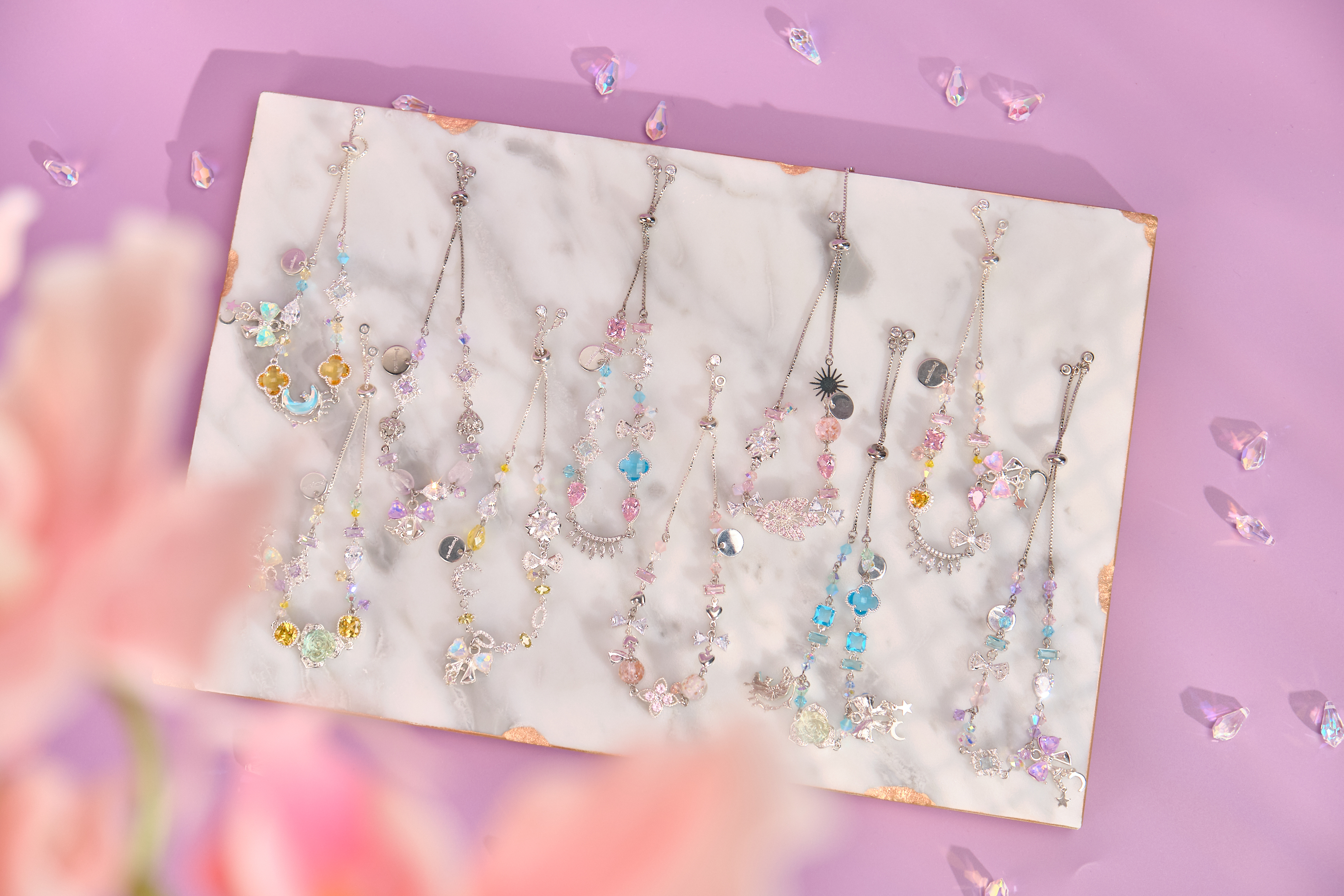 12012 月光寶盒鋯石手鏈