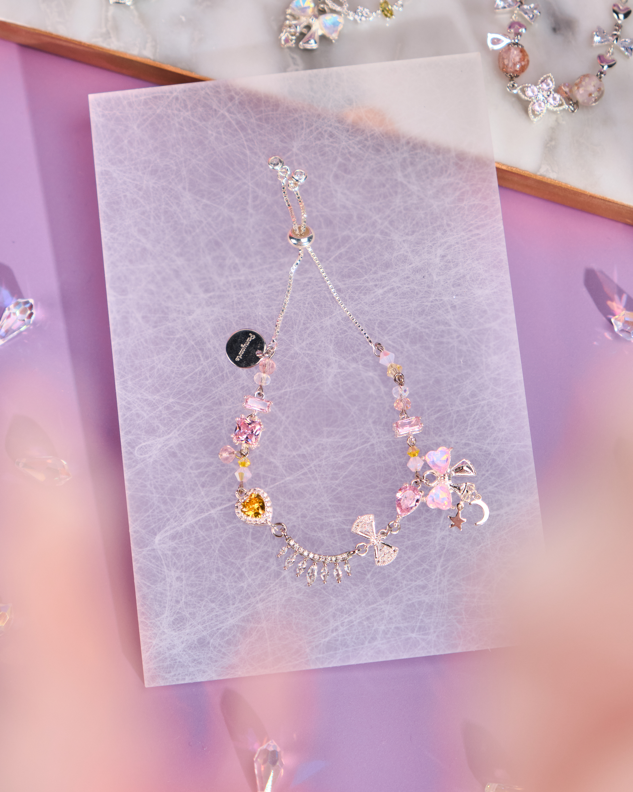 12012 月光寶盒鋯石手鏈