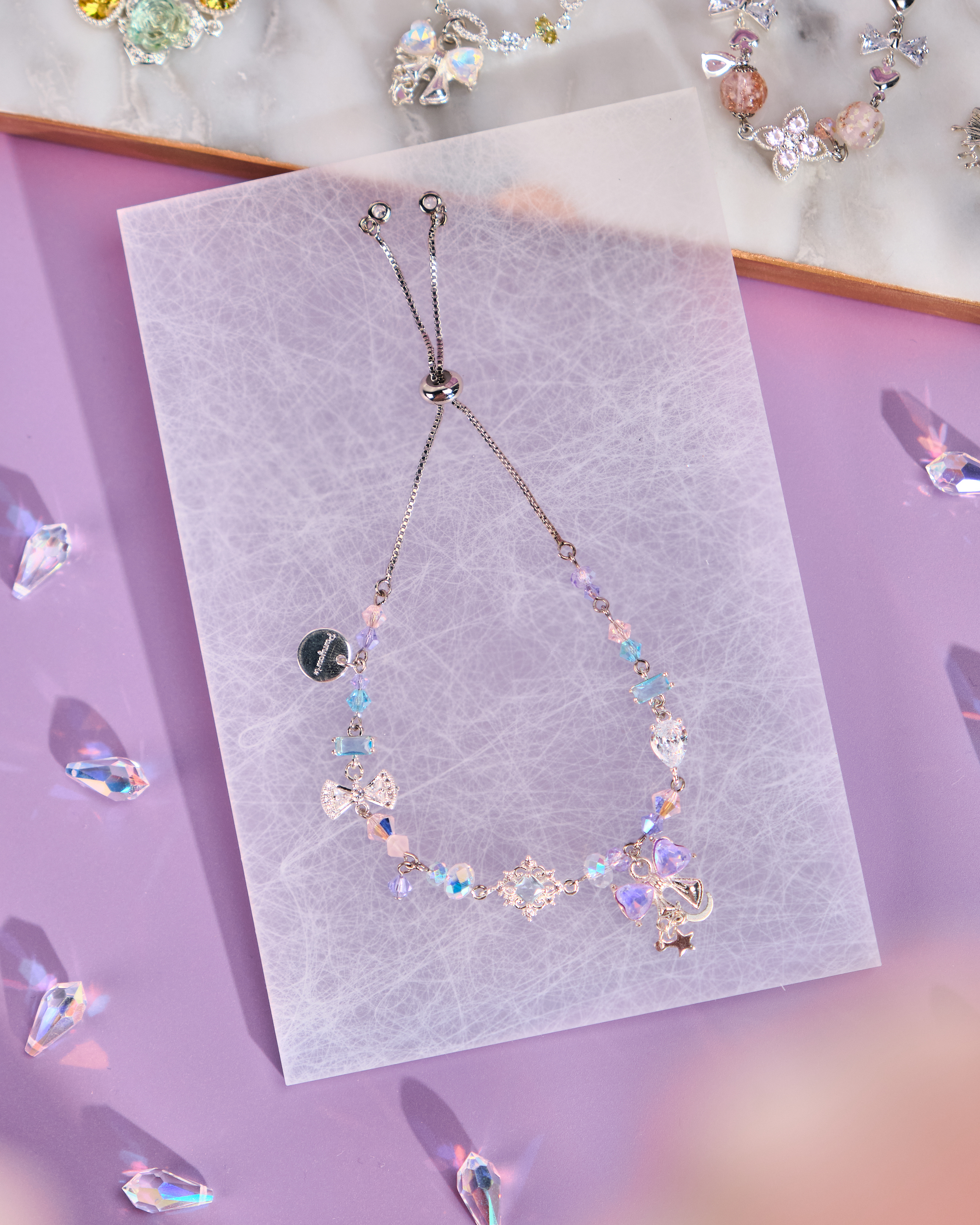 12011 月光寶盒鋯石手鏈