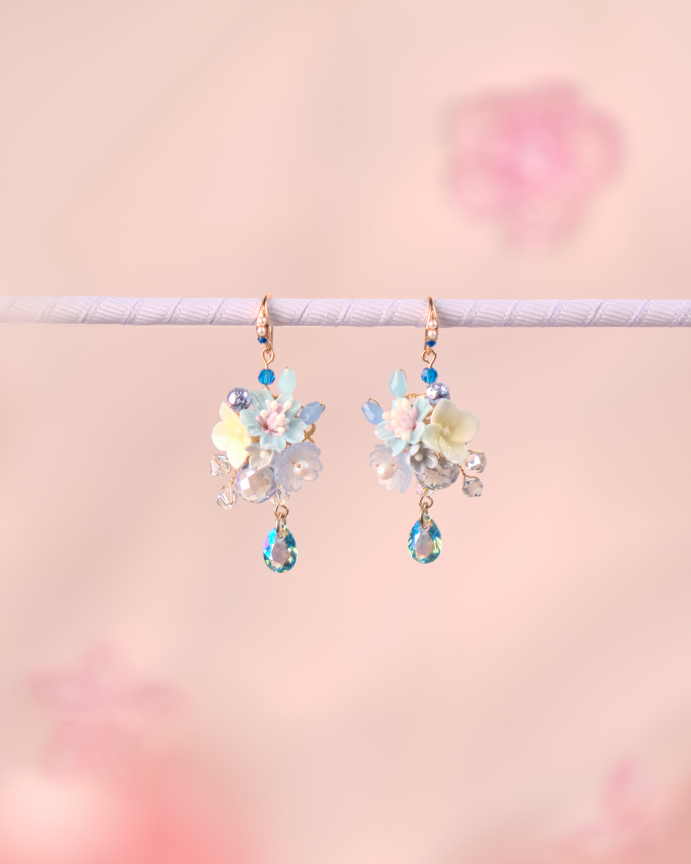 12007 Half Bouquet Hook Earrings