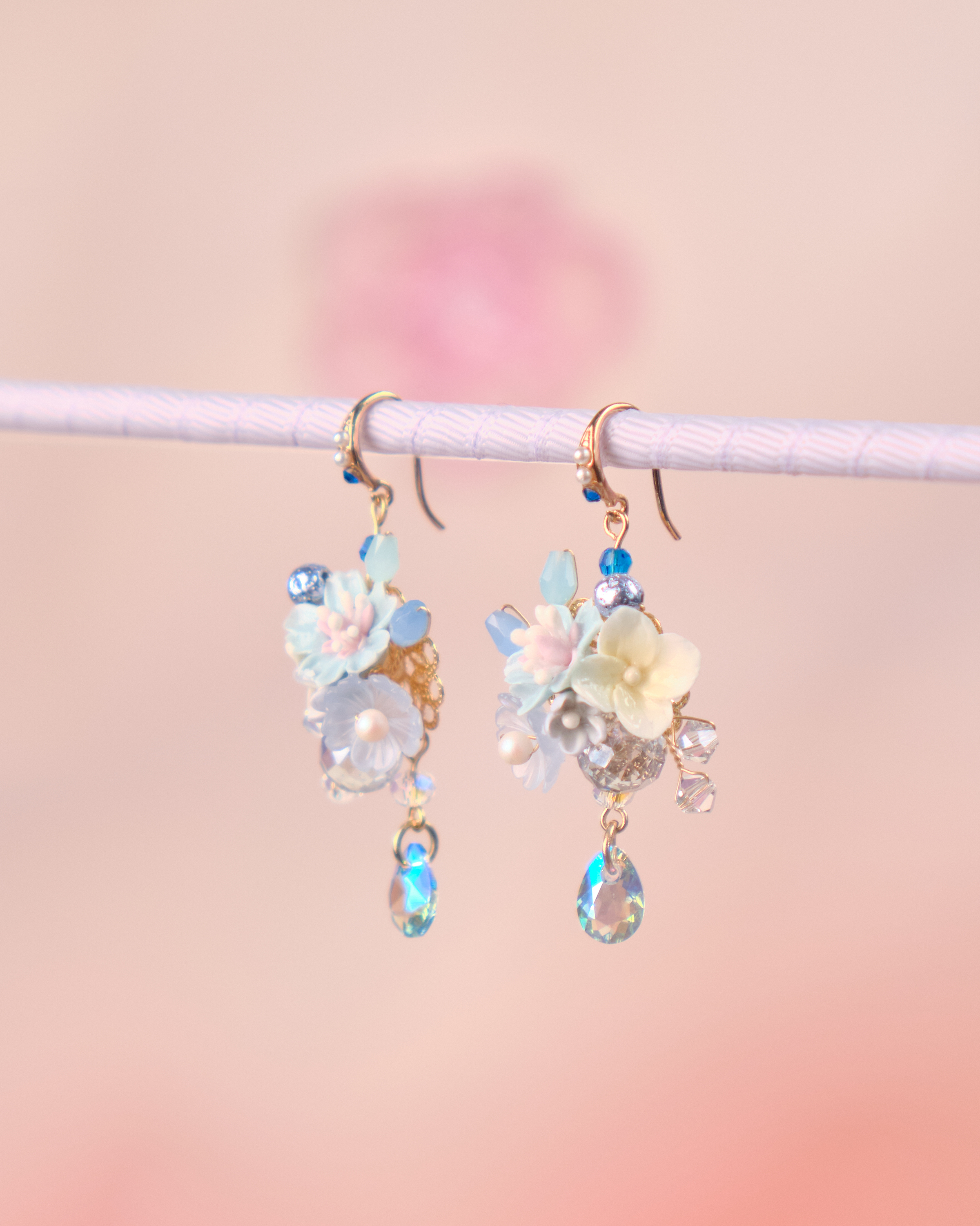 12007 Half Bouquet Hook Earrings