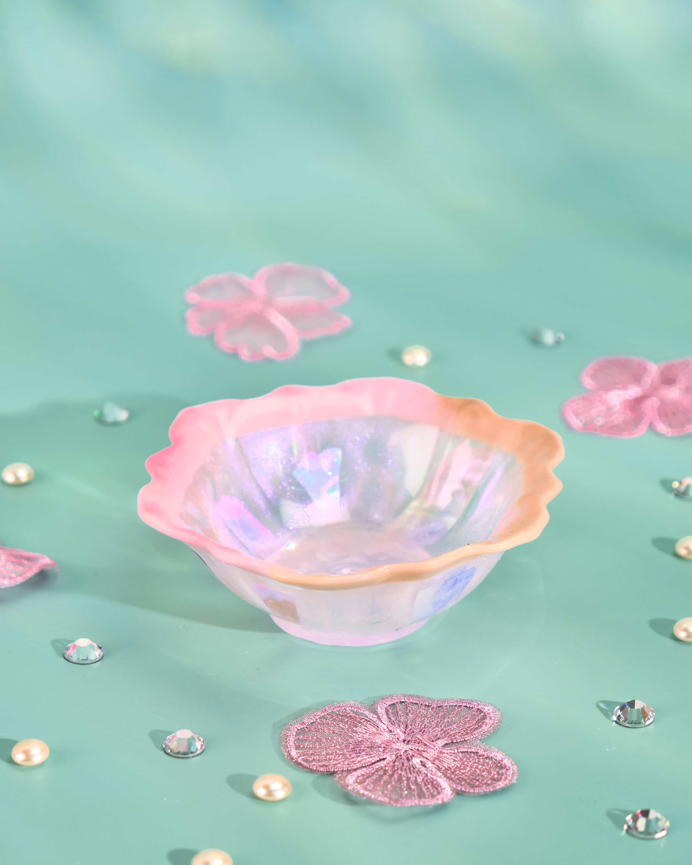 11998 Flower-Shaped Pressed Flower Resin Plate