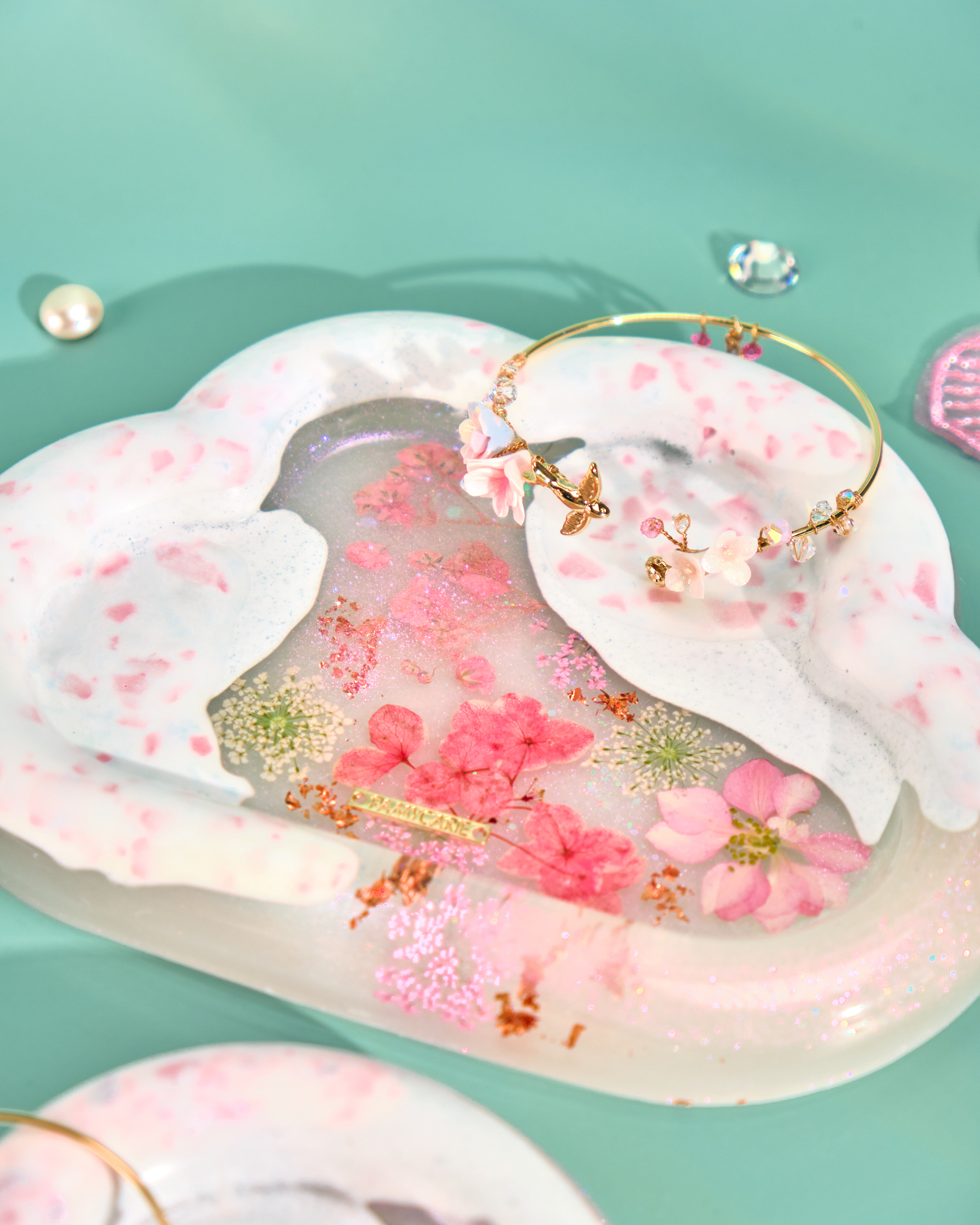 11995 Pressed Flower Accessories Resin Plate